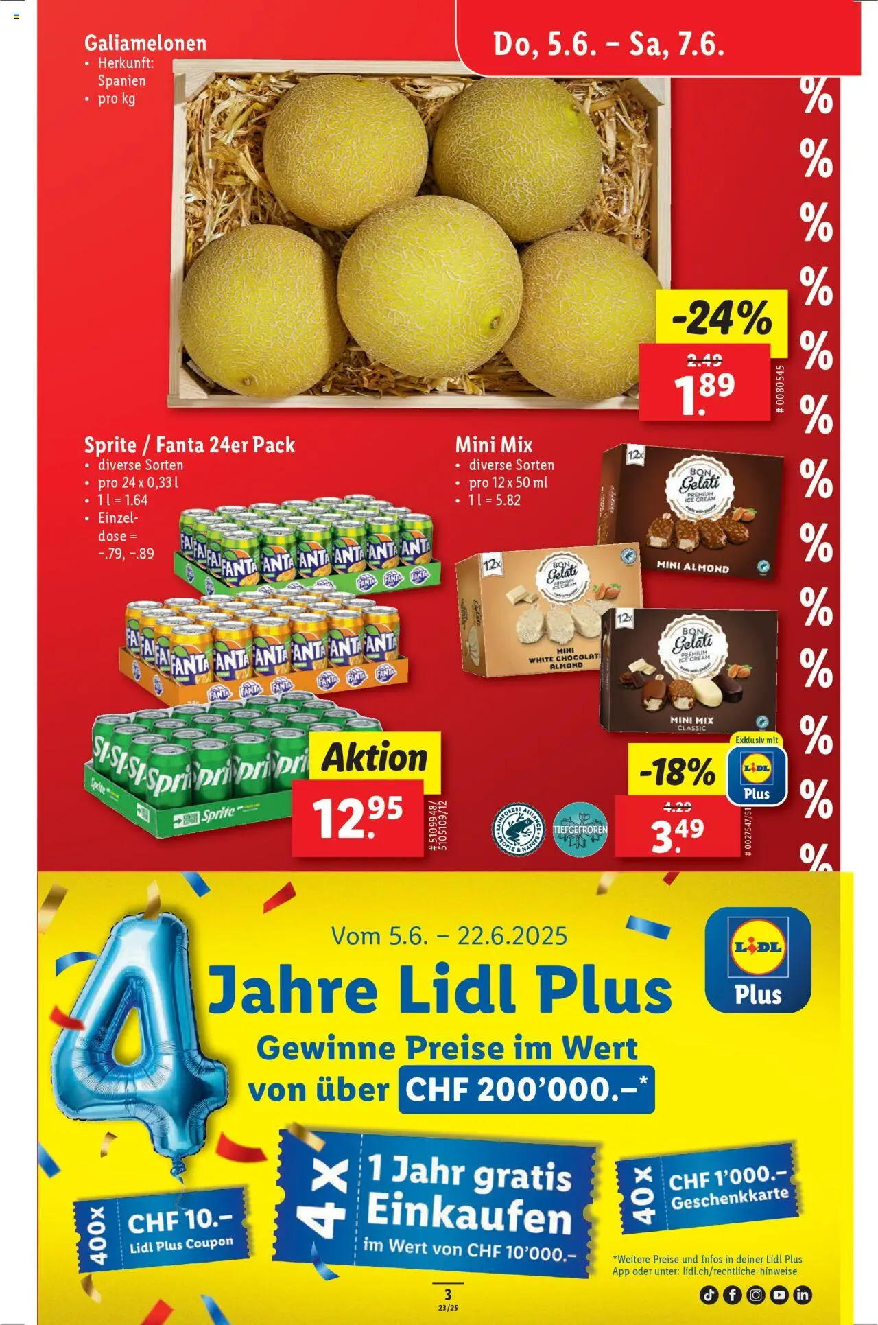 Lidl Aktionen ab 05.06.2025 | Seite: 3 | Produkte: Fanta, Sprite