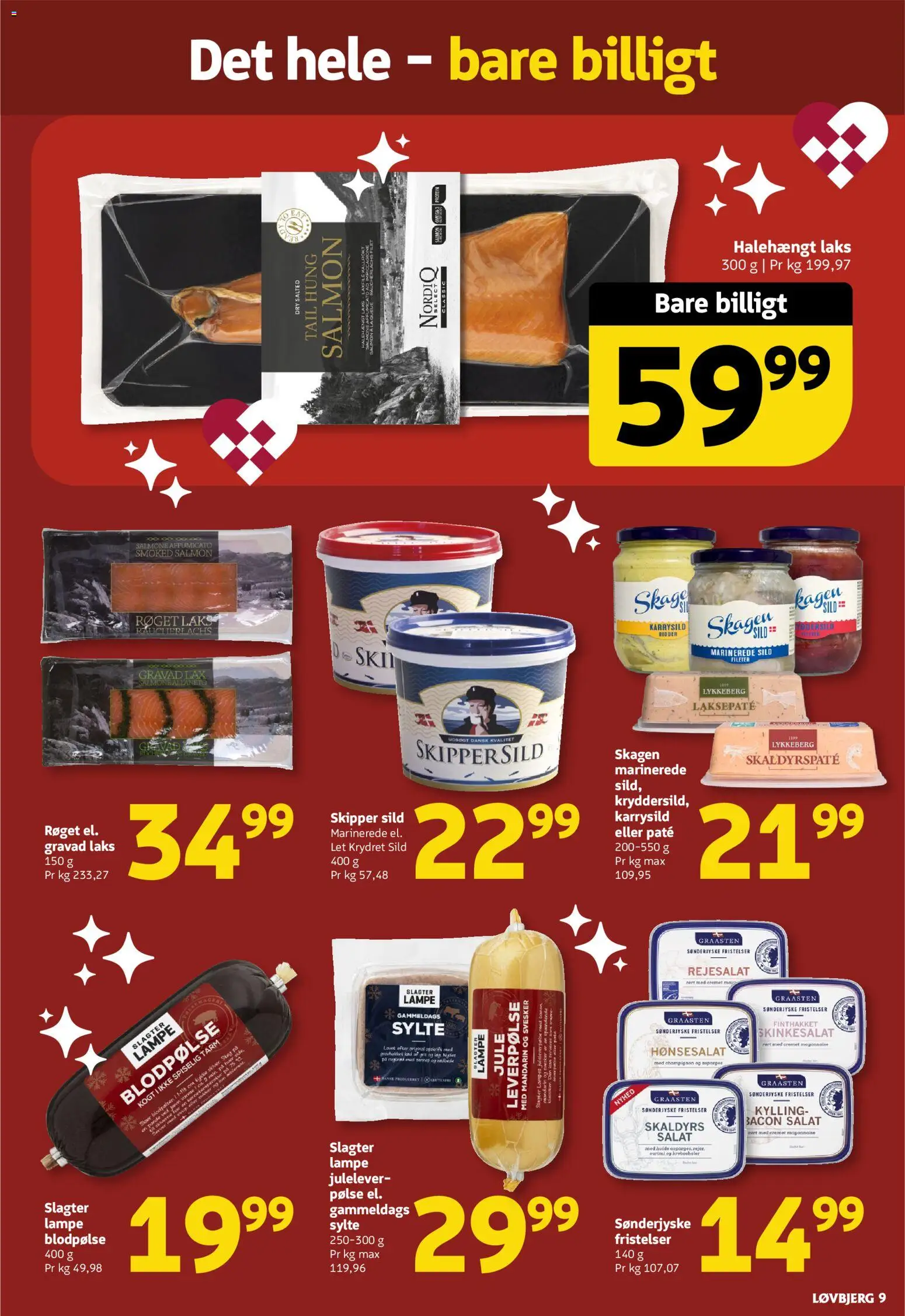 Løvbjerg tilbudsavis – gyldig fra 28.11.2025 | Side: 9 | Produkter: Champignon, Paté, Sild, Bacon