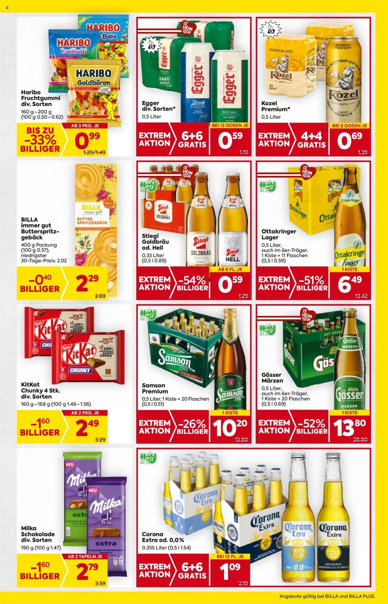 Billa AT akciós ujság - amely érvényes a következő dátumtól: 21.08.2025 | Oldal: 13 | Termékek: Gösser