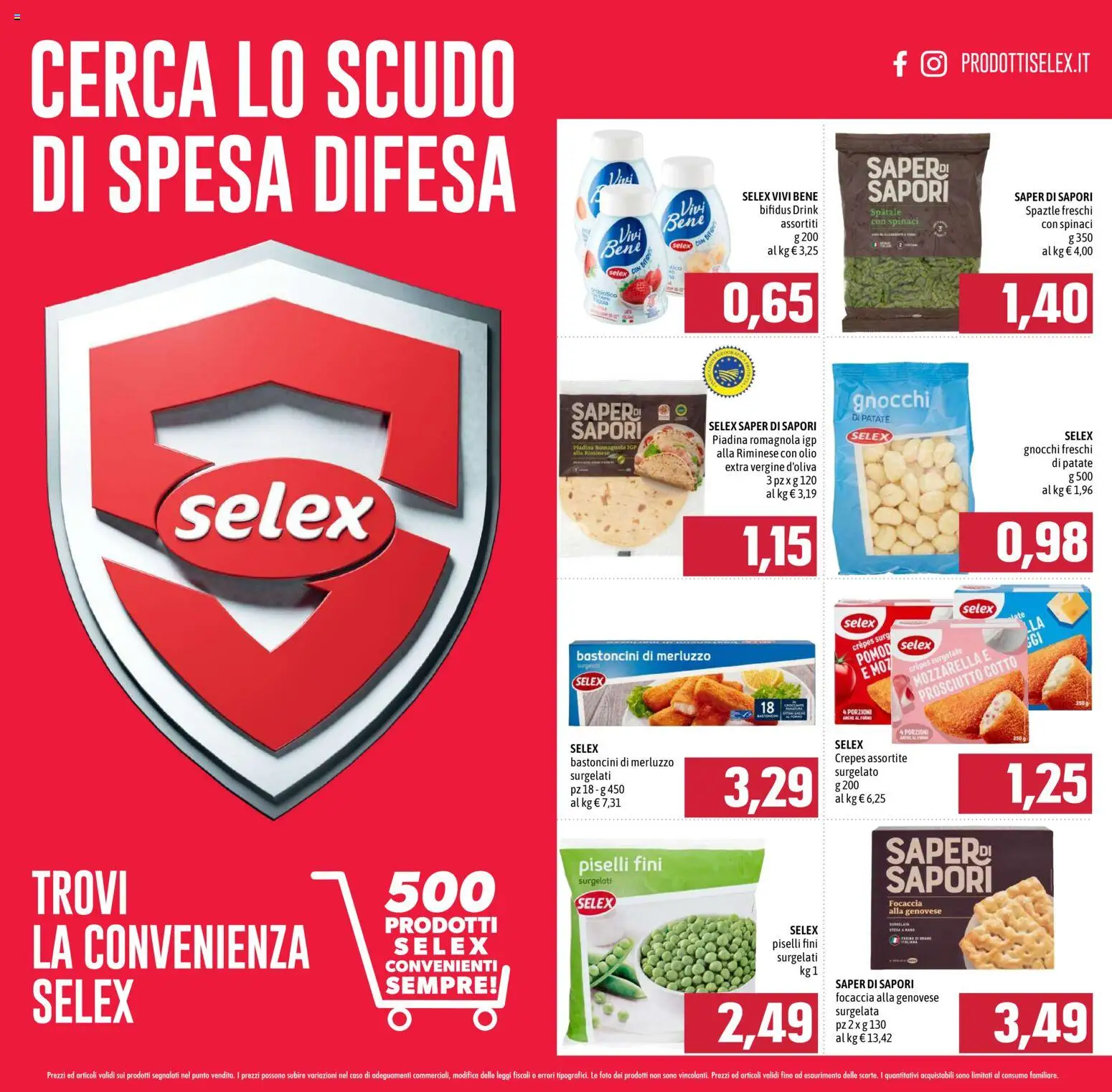 Volantino Emisfero del 12.03.2026 | Pagina: 21 | Prodotti: Mozzarella, Prosciutto, Piselli, Gnocchi