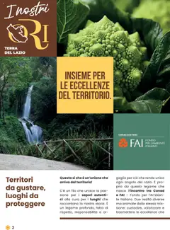 Anteprima del volantino TERRA DEL LAZIO, Territori da gustare, luoghi da proteggere valido a partire dal 09.10.2025 | Pagina: 2