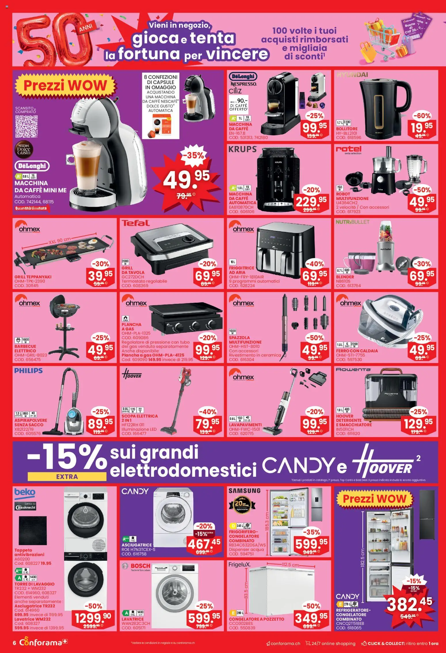 Conforama aktionen Selezione – gültig ab 04.03.2026 | Seite: 6 | Produkte: Samsung, Grill, Bosch, Philips
