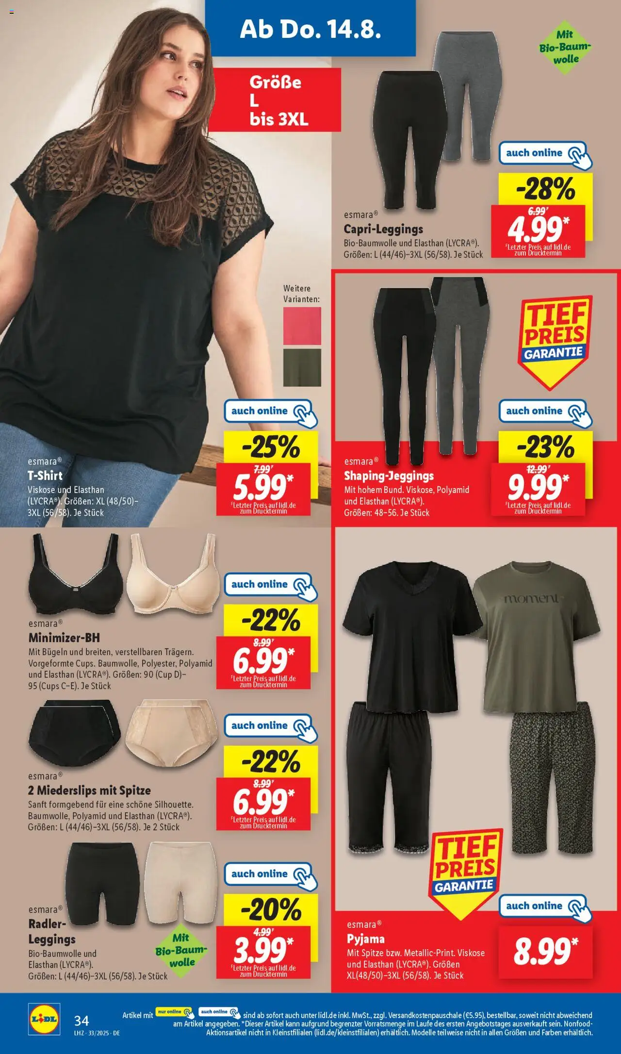 Lidl Prospekt Uelzen - gültig ab dem 11.08.2025 | Seite: 48 | Produkte: Radler, Pyjama, Leggings
