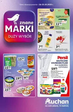 Pogląd oferty "Auchan Gazetka - Znane marki duży wybór Hipermarket" - ważna od 16.10.2025