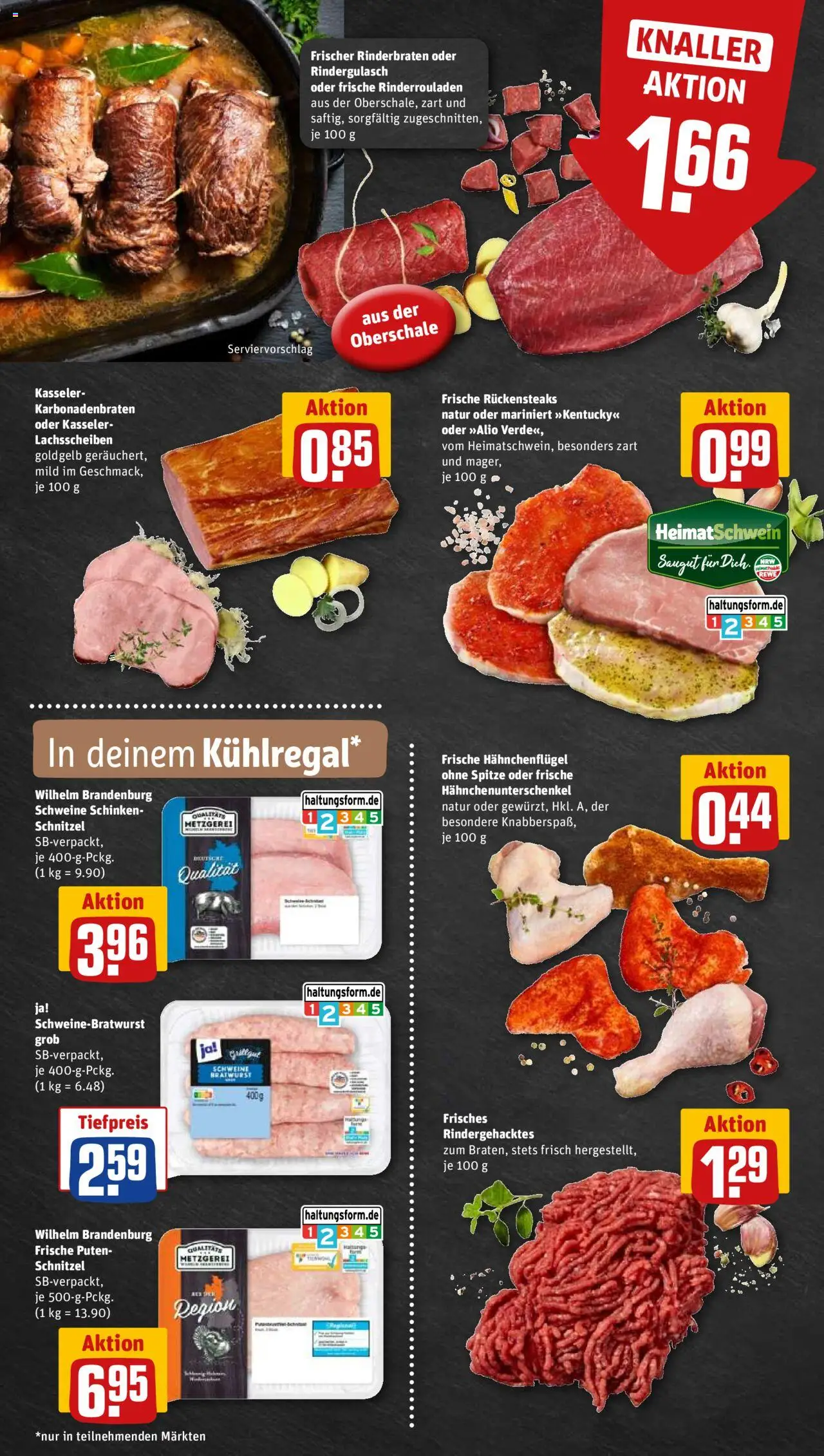 Rewe ihr Kaufpark Prospekt 	 – gültig ab 29.09.2025 | Seite: 6 | Produkte: Rinderrouladen, Rindergulasch, Bratwurst, Schinken