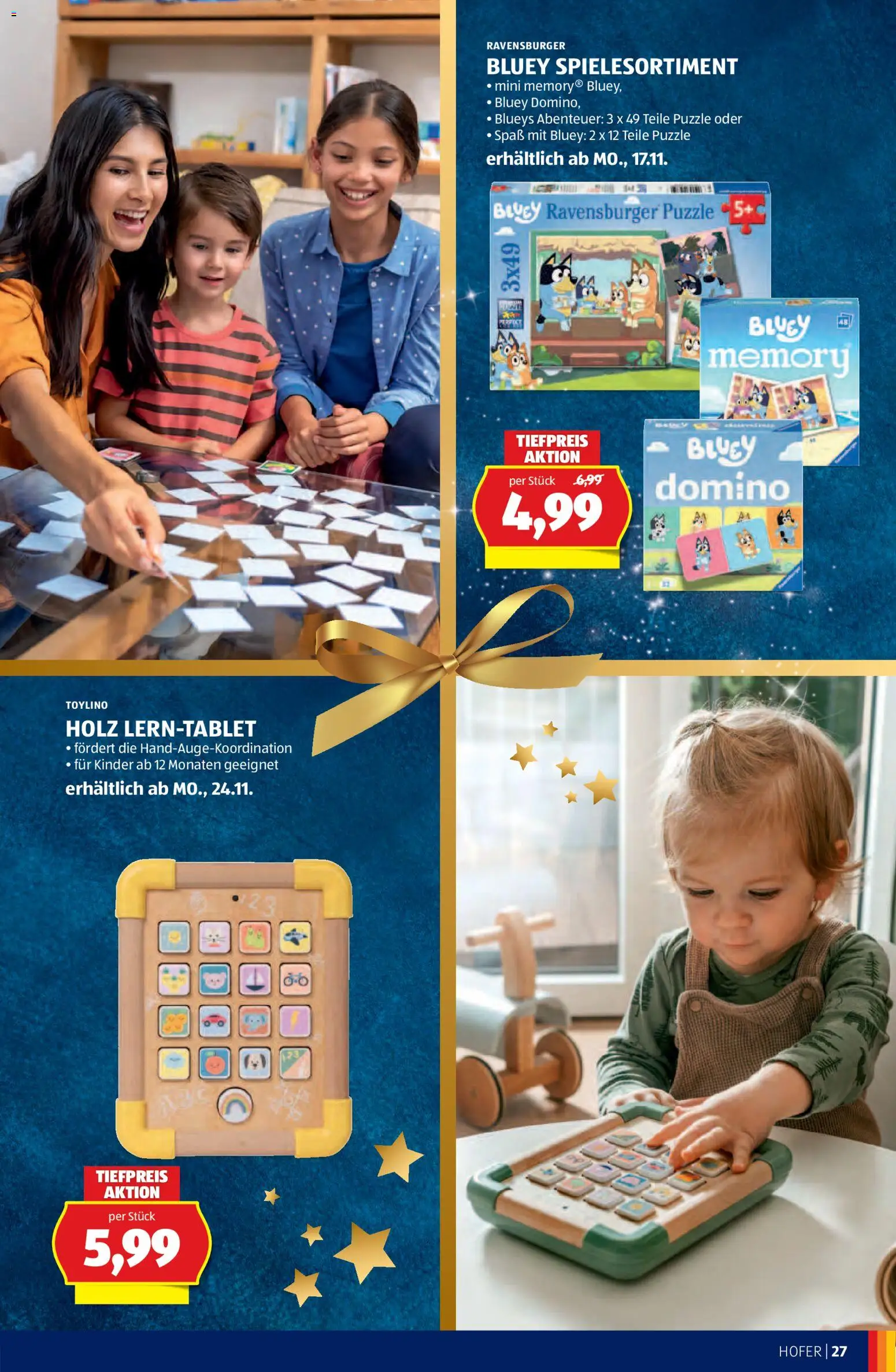 Hofer AT akciós ujság - amely érvényes a következő dátumtól: 05.11.2025 | Oldal: 27 | Termékek: Puzzle