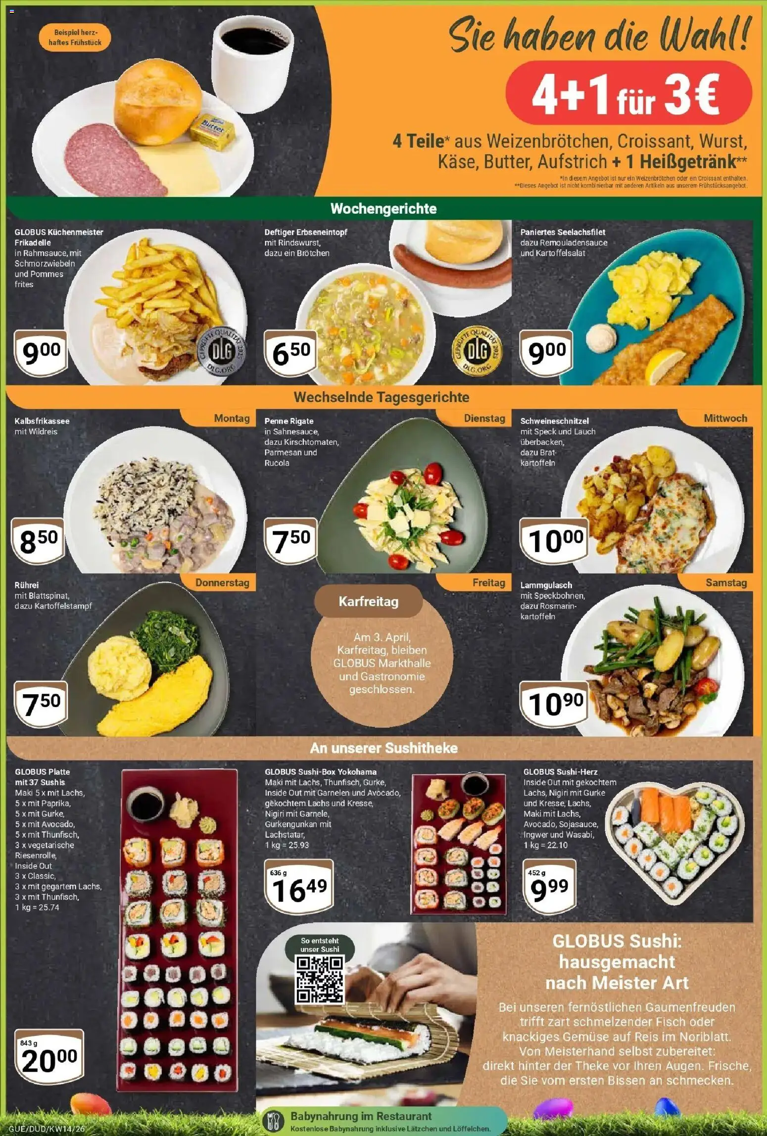 Globus prospekt Saarbrücken-Dudweiler	 – gültig ab 30.03.2026 | Seite: 6 | Produkte: Garnelen, Lachs, Kartoffeln, Babynahrung
