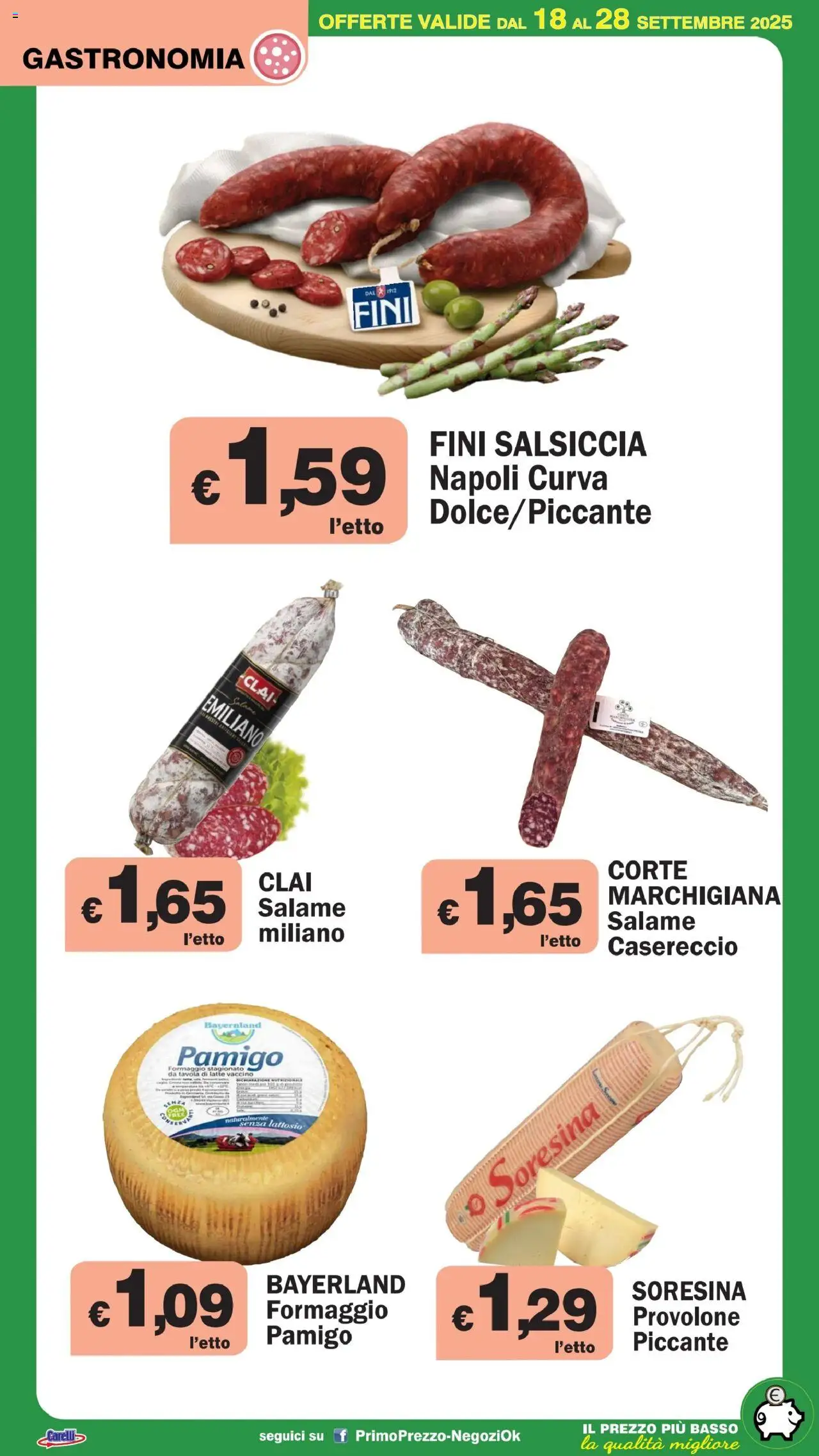 Volantino Primo Prezzo del 18.09.2025 | Pagina: 35