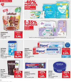 Proteinska pločica Dark Choco, ENERVIT Proteinska pločica Dark Choco 40 g MPC 2.5.2025=2,39€ - Pregled kataloga iz trgovine Kaufland, vrijedi od 01.04.2026 | Stranica: 28