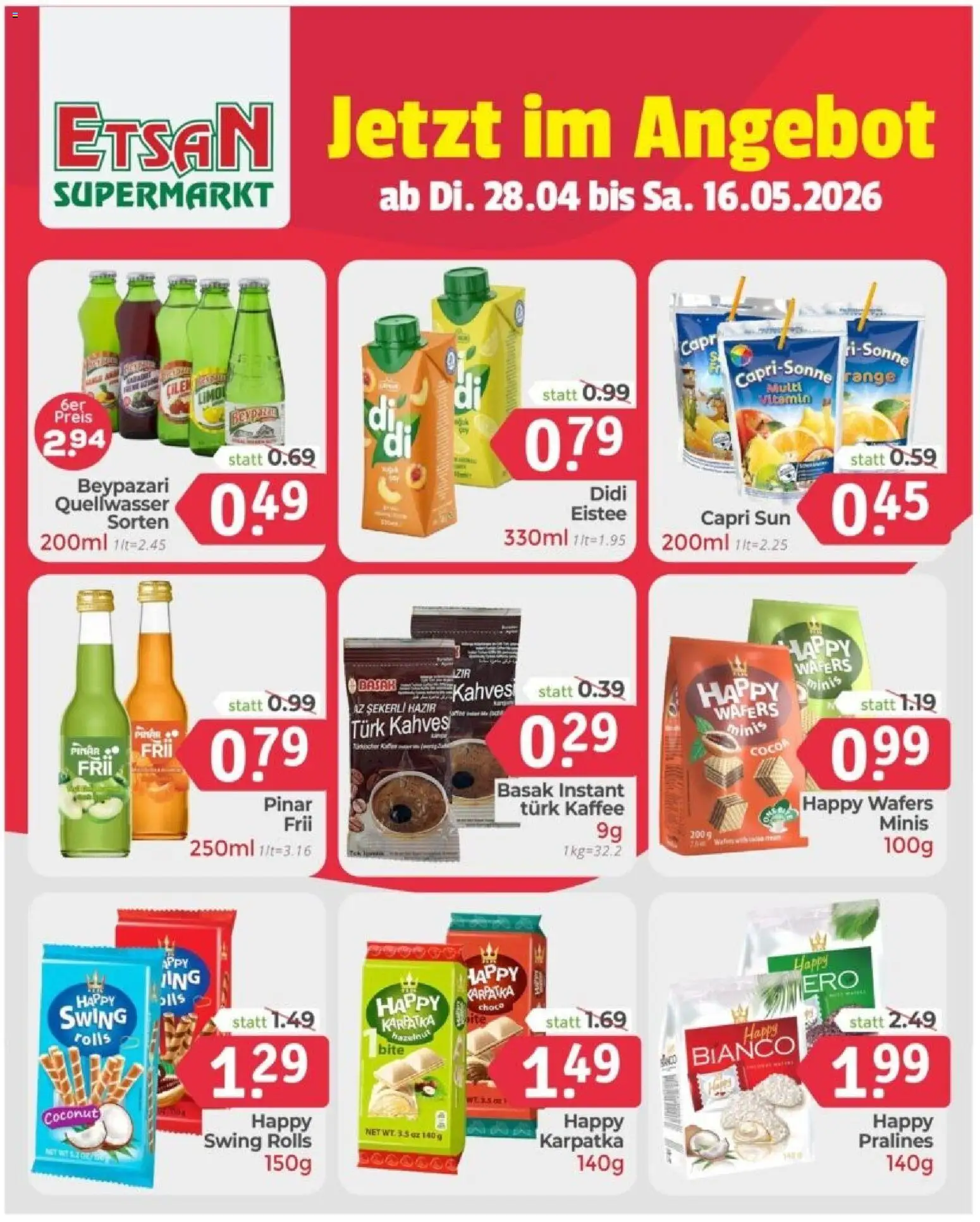 Die besten Angebote | ETSAN Flugblatt ab 28.04.2026 | - Jetzt stöbern! | Österreich
