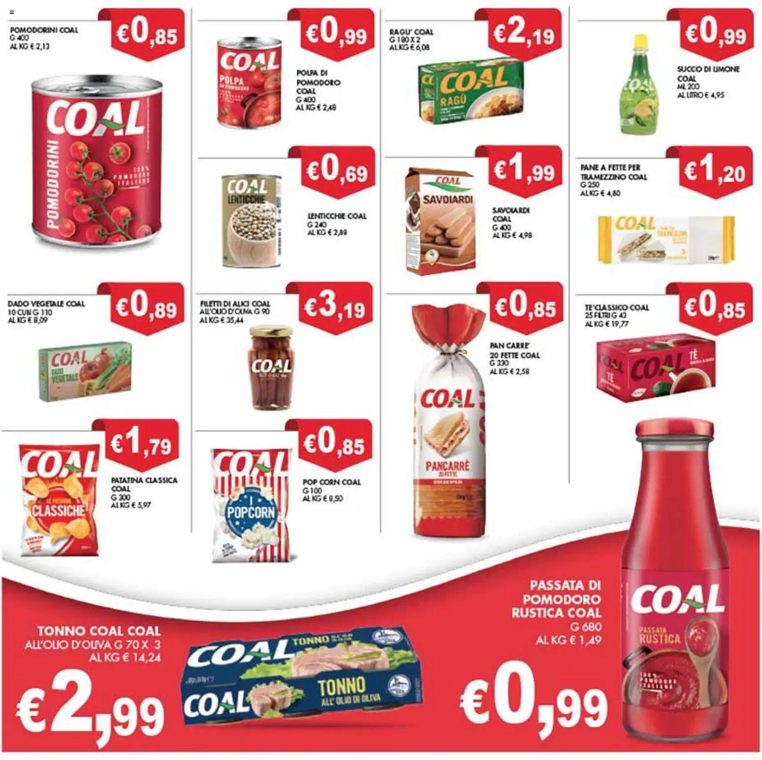 Volantino Coal del 28.11.2025 | Pagina: 30 | Prodotti: Lenticchie, Ragú, Savoiardi, Pop corn