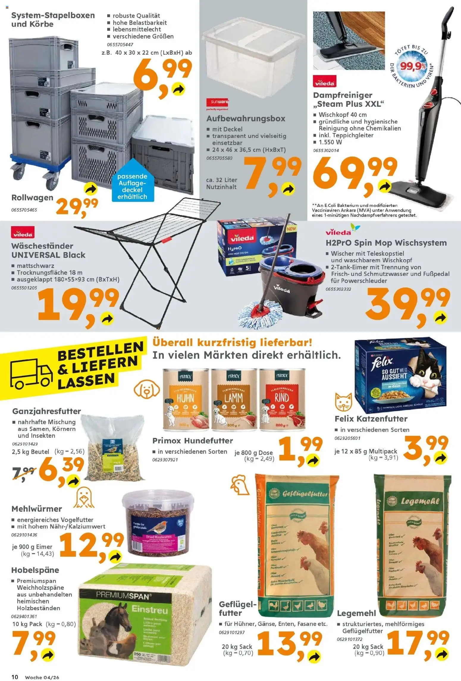 Globus Baumarkt prospekt Dresden	 – gültig ab 19.01.2026 | Seite: 10 | Produkte: Katzenfutter, Waschestander