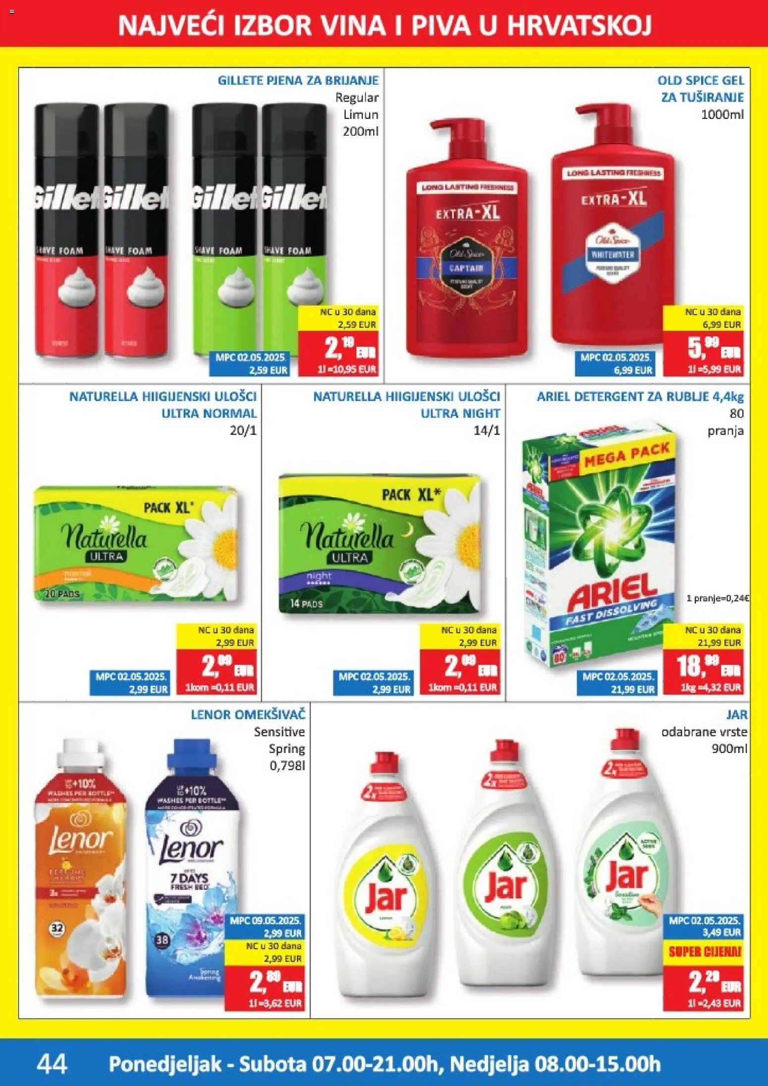 Vrutak katalog | vrijedi od 15.12.2025 | Stranica: 44 | Proizvodi: Omekšivač, Old Spice, Ariel, Lenor