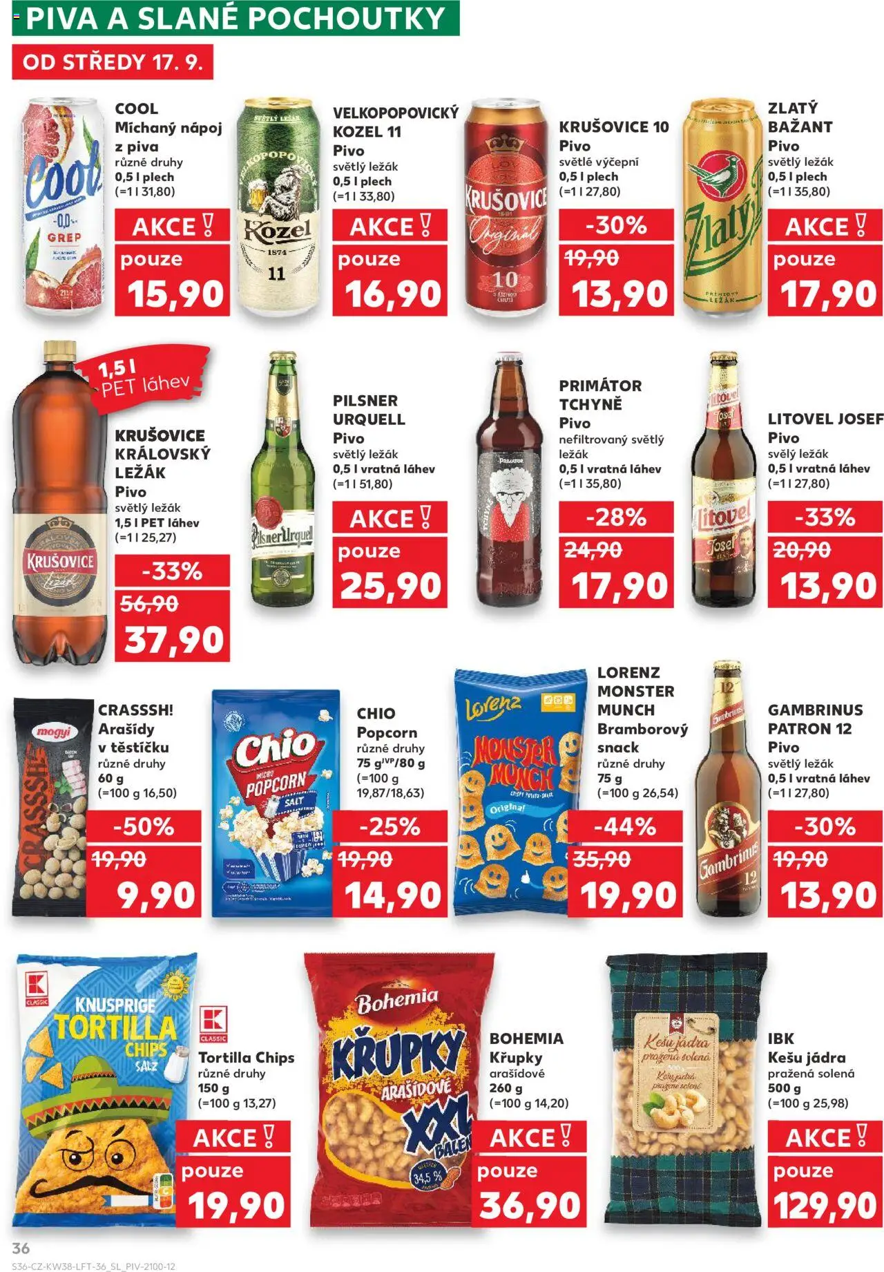 Kaufland leták - Plzeň Bory od 17.09.2025 | Strana: 36