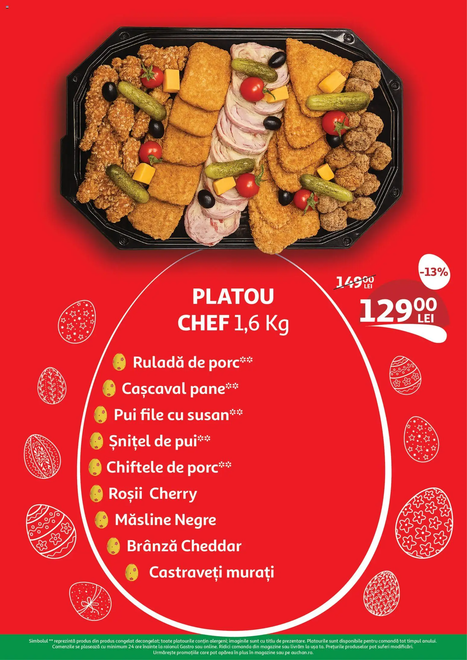 Noul catalog Auchan – valabil de la 01.04.2026 | Pagină: 7 | Produse: Cașcaval, Brânză, Ușă, Chiftele