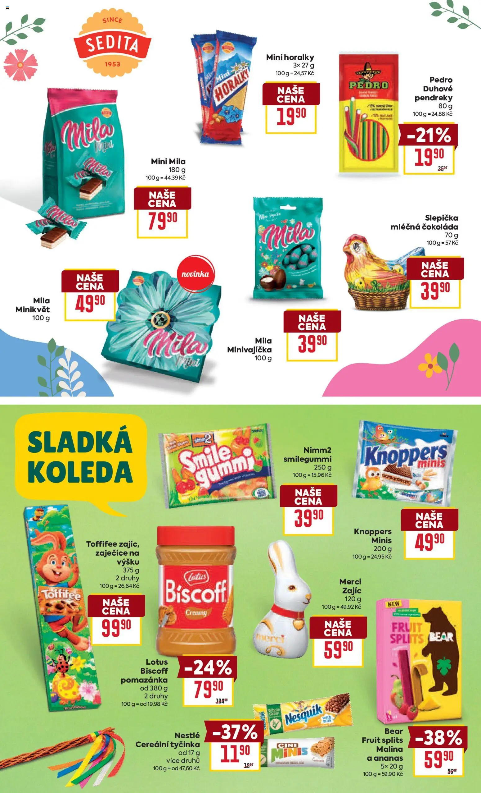Billa leták - Velikonoce  od 18.03.2026 | Strana: 12 | Produkty: Toffifee, Merci, Lotus Biscoff, Pomazánka
