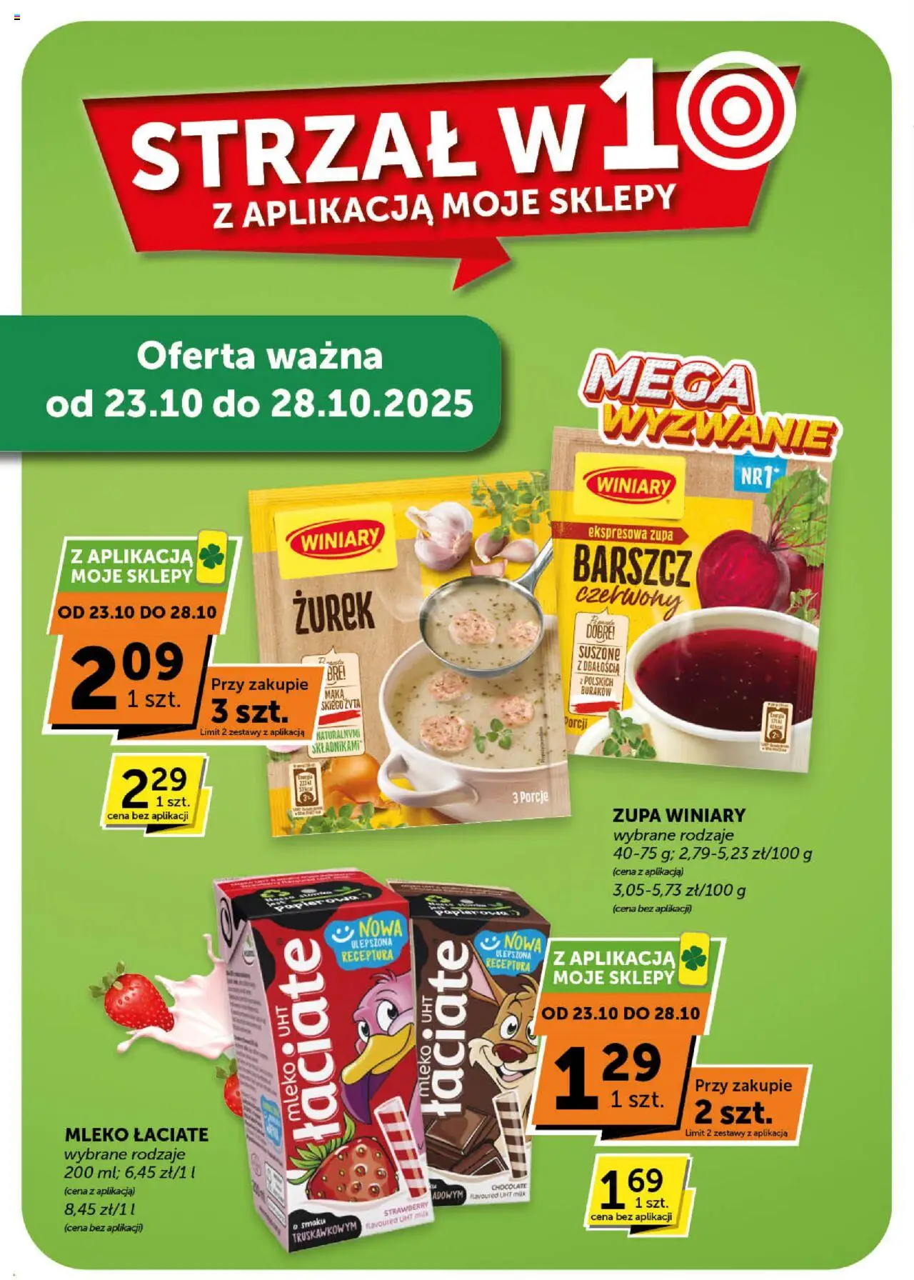 Groszek Gazetka - Minimarket od 16.10.2025 | Strona: 18 | Produkty: Barszcz, Zurek, Mleko, Zupa