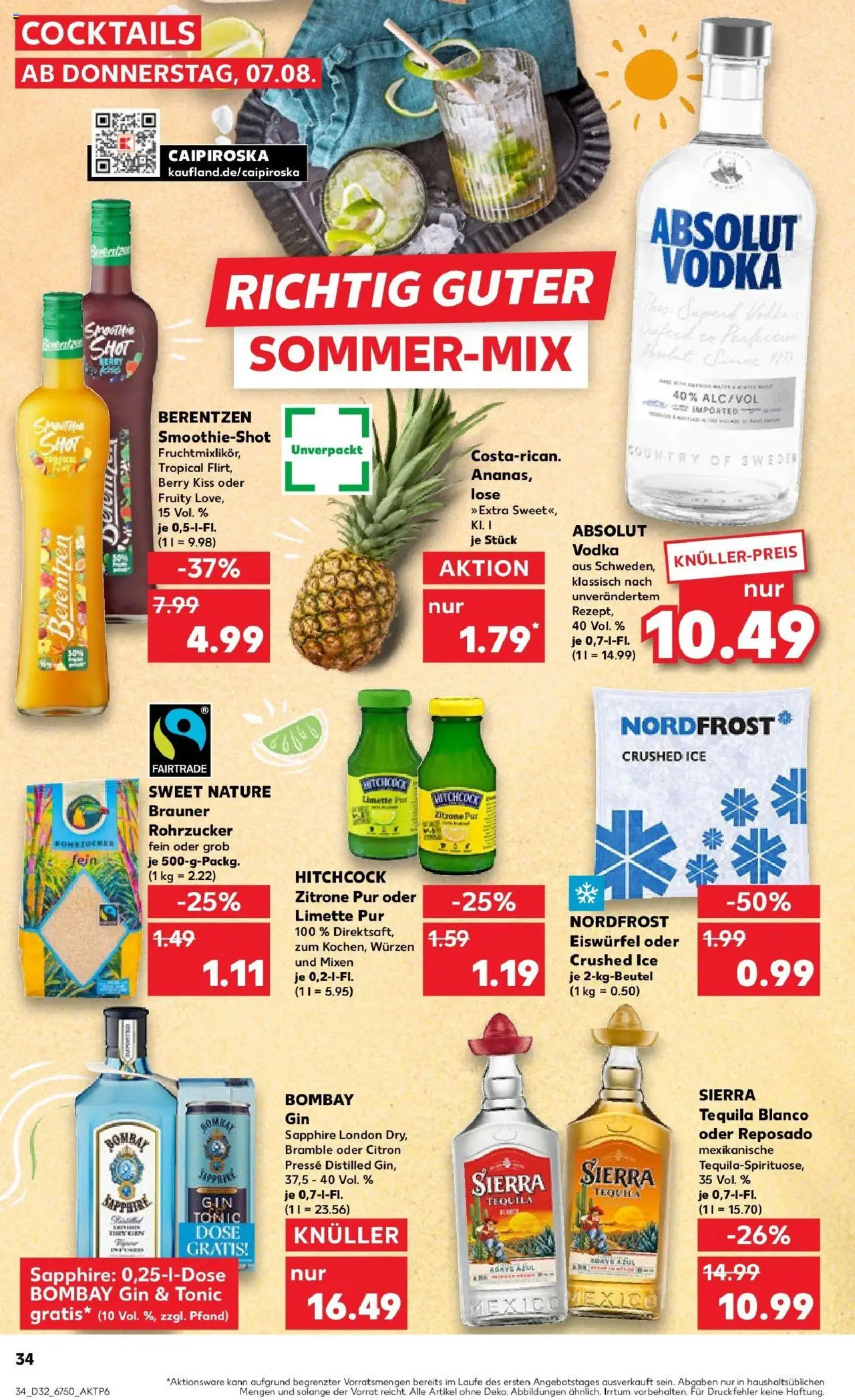 Kaufland prospekt Berlin	 - gültig ab dem 10.08.2025 | Seite: 47 | Produkte: Presse, Zitrone, Vodka, Berentzen