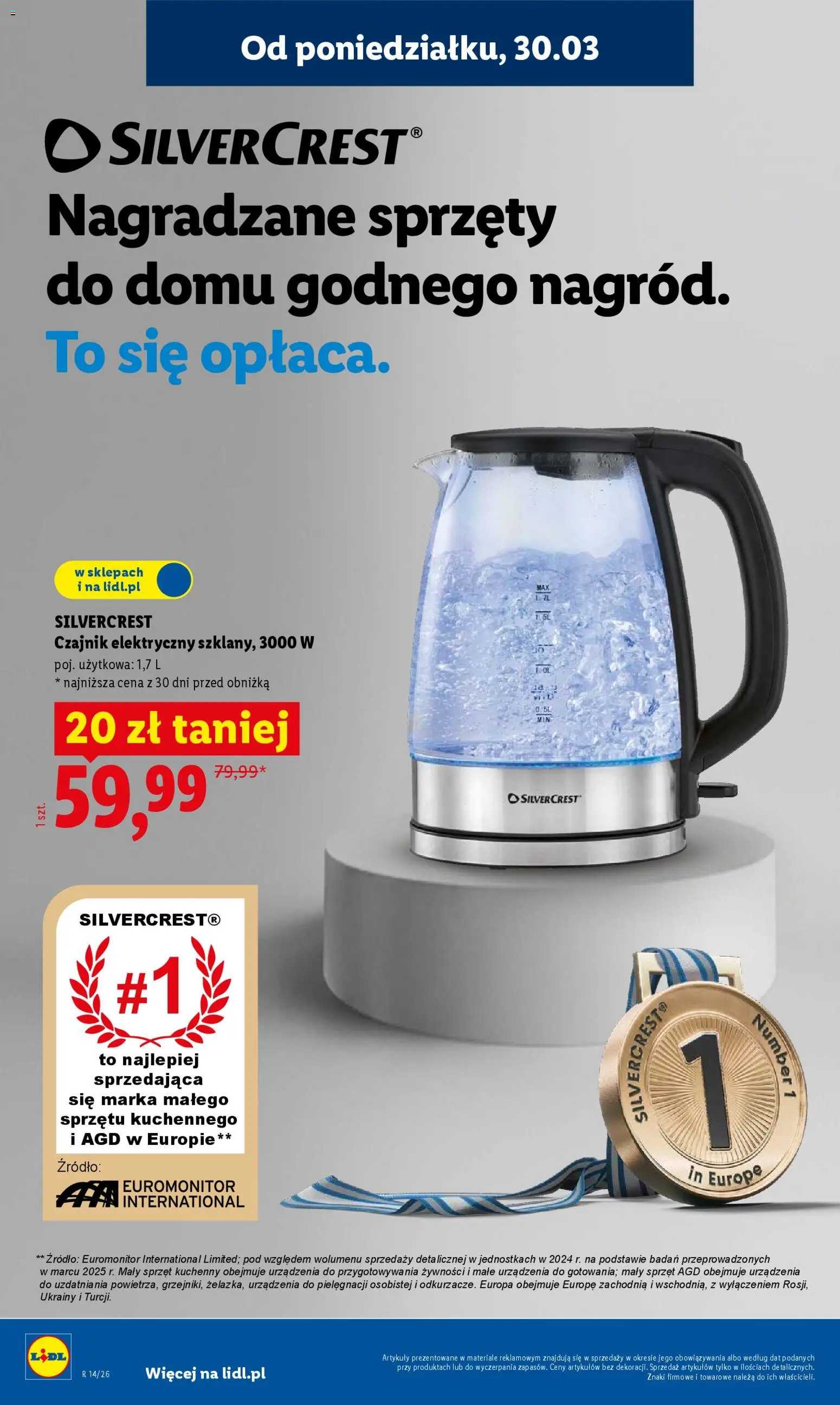 Lidl Katalog od 30.03.2026 | Strona: 12 | Produkty: Czajnik