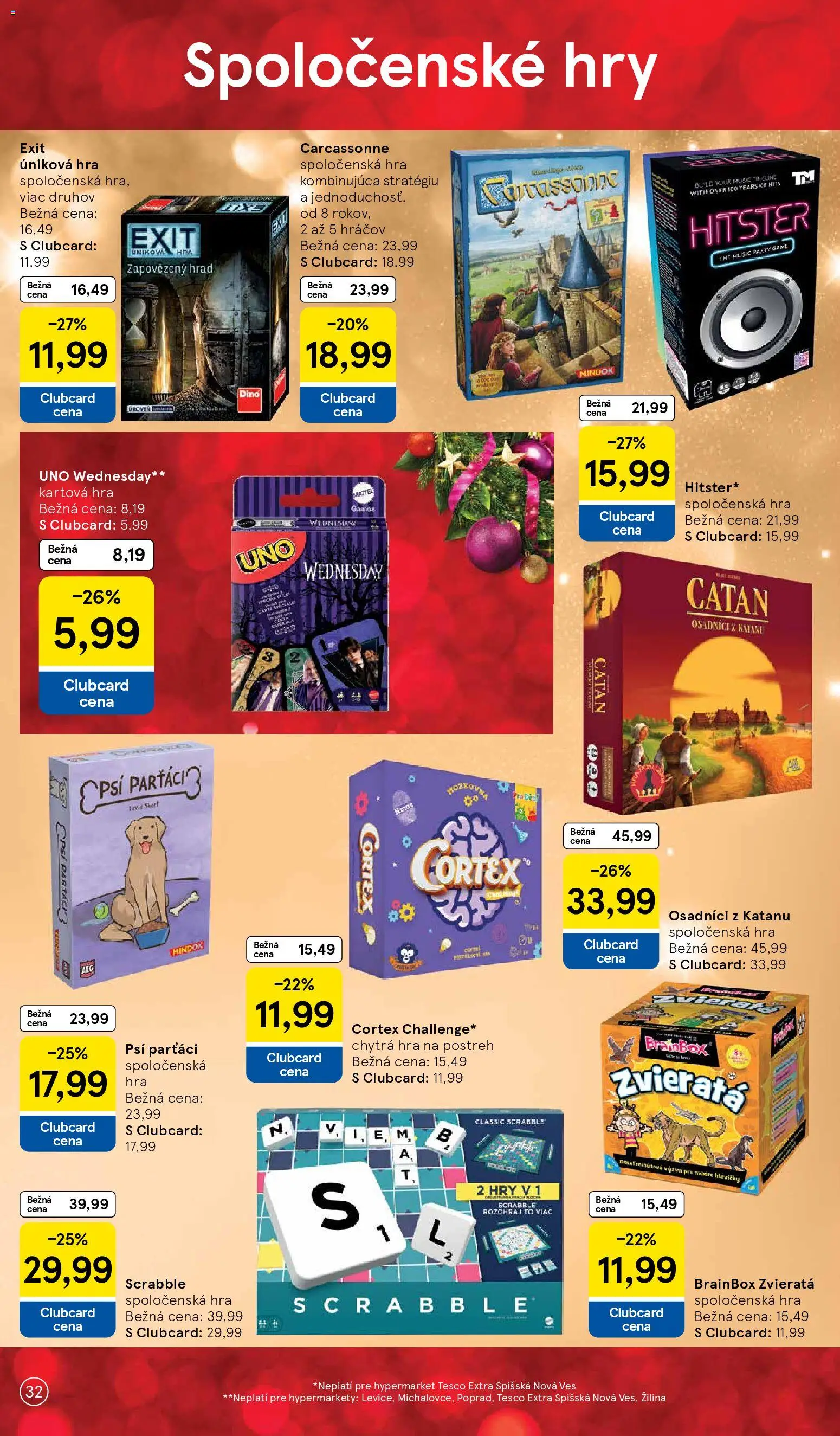 Nové Tesco akcie – leták je platný od 27.10.2025 | Strana: 32 | Produkty: Hra