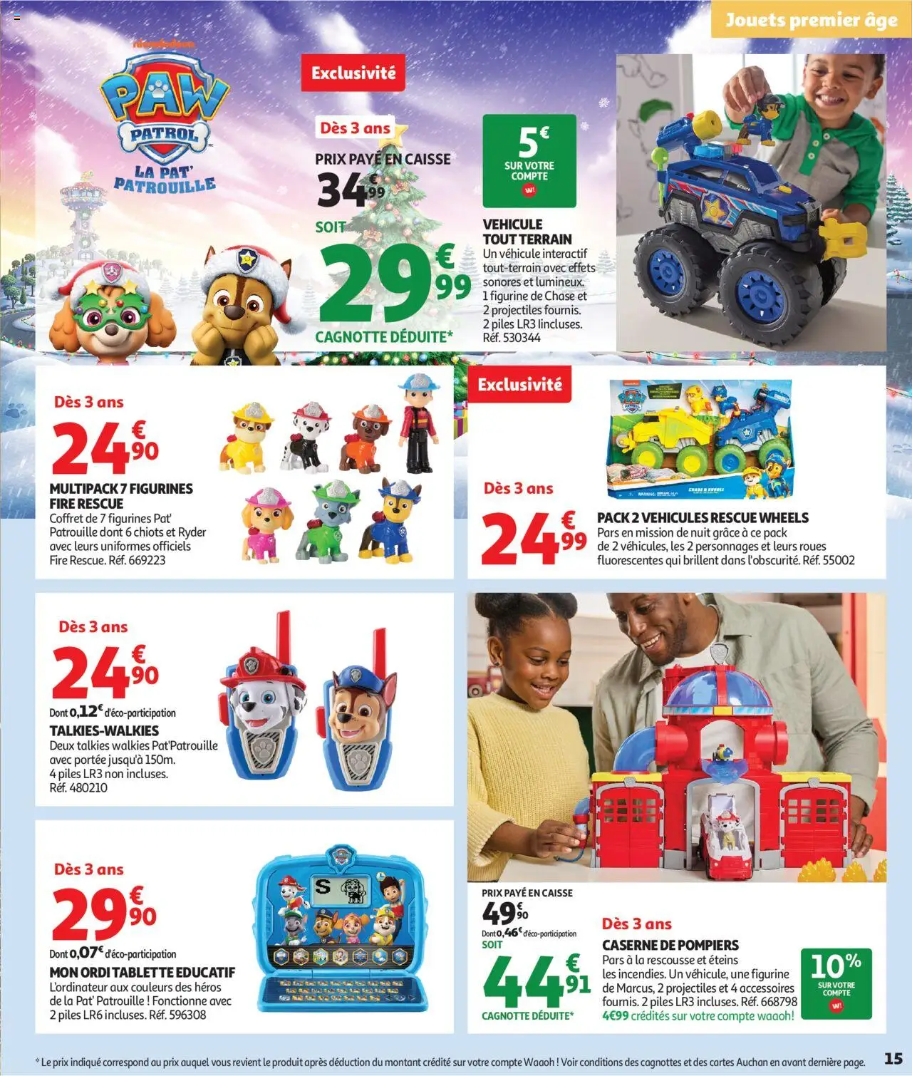 {H1} | Page: 15 | Produits: Tablette, Jouets, Figurines, Piles