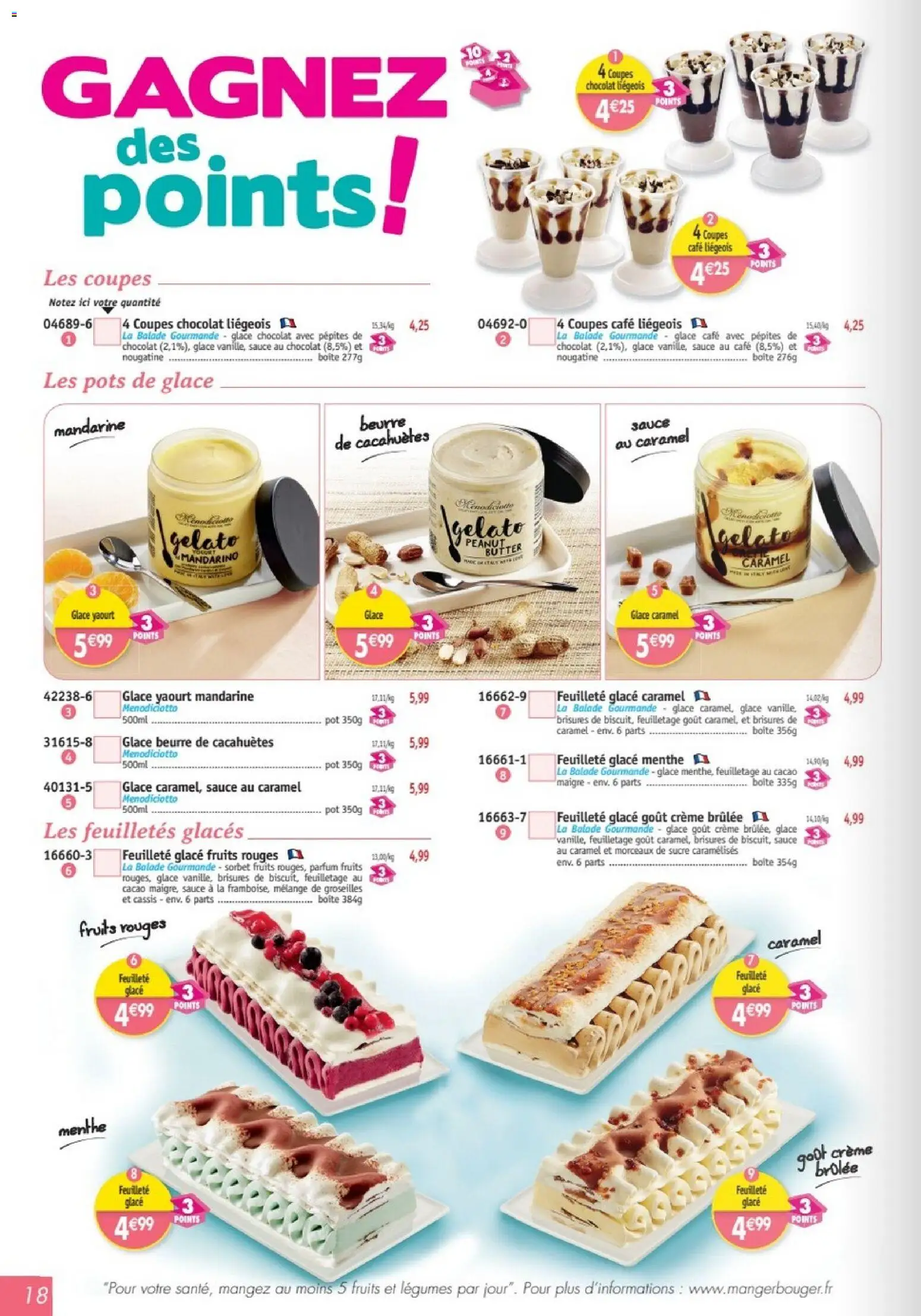 {H1} | Page: 18 | Produits: Beurre de cacahuètes, Beurre, Chocolat, Crème