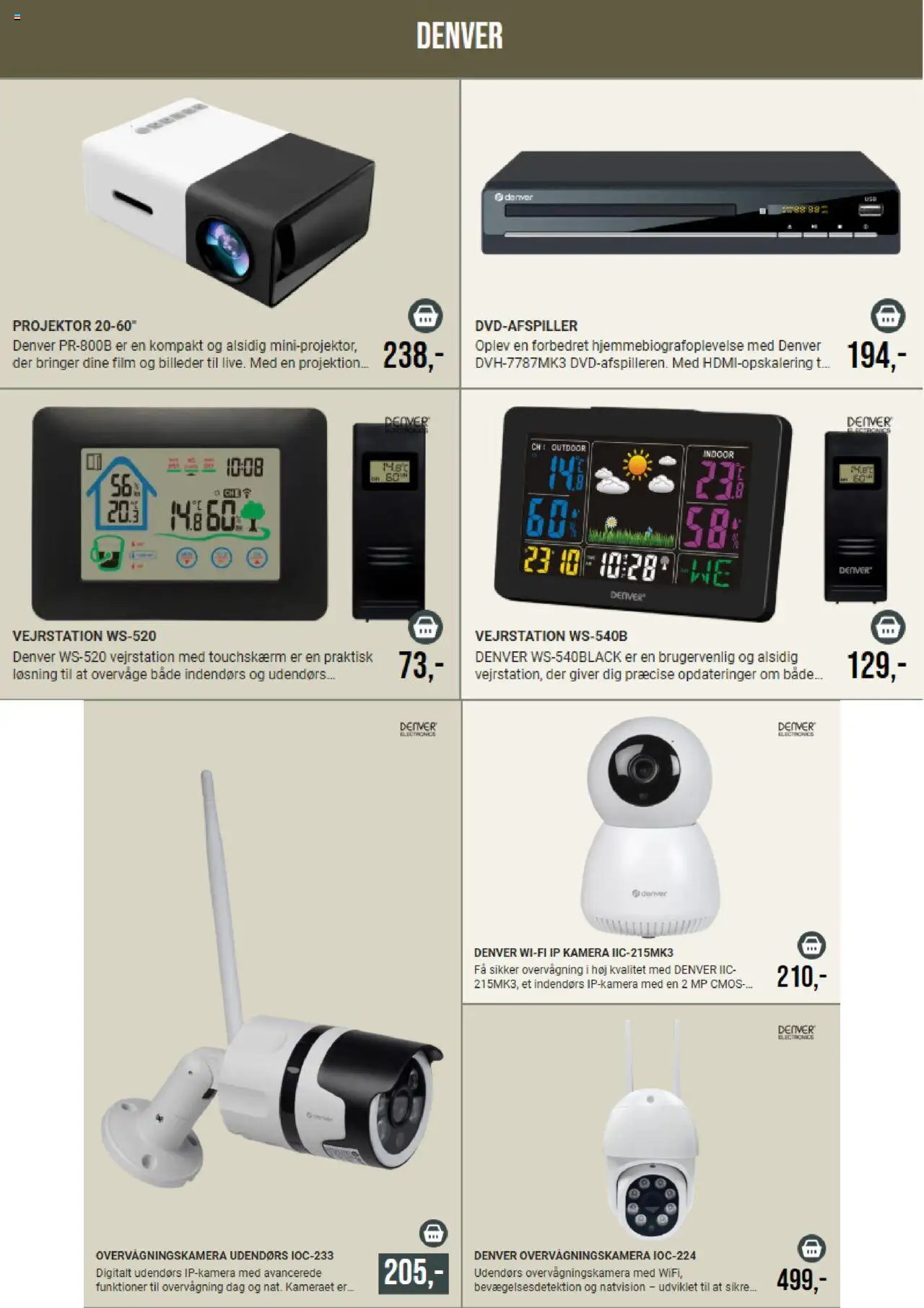 Harald Nyborg tilbudsavis – gyldig fra 01.10.2025 | Side: 5 | Produkter: Projektor, Overvågningskamera, Vejrstation, Kamera