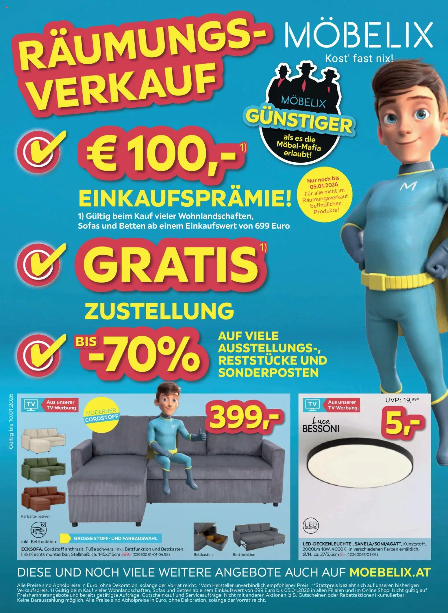 Möbelix Räumungs-Verkauf gültig ab 30.12.2025 | Seite: 1