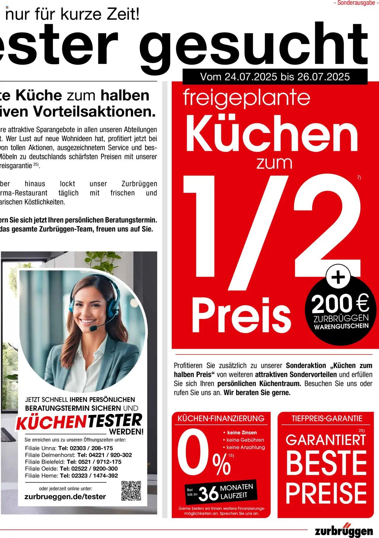 Zurbrüggen Küchentester gesucht! - gültig ab dem 24.07.2025 | Seite: 3 | Produkte: Küche, Kuchen