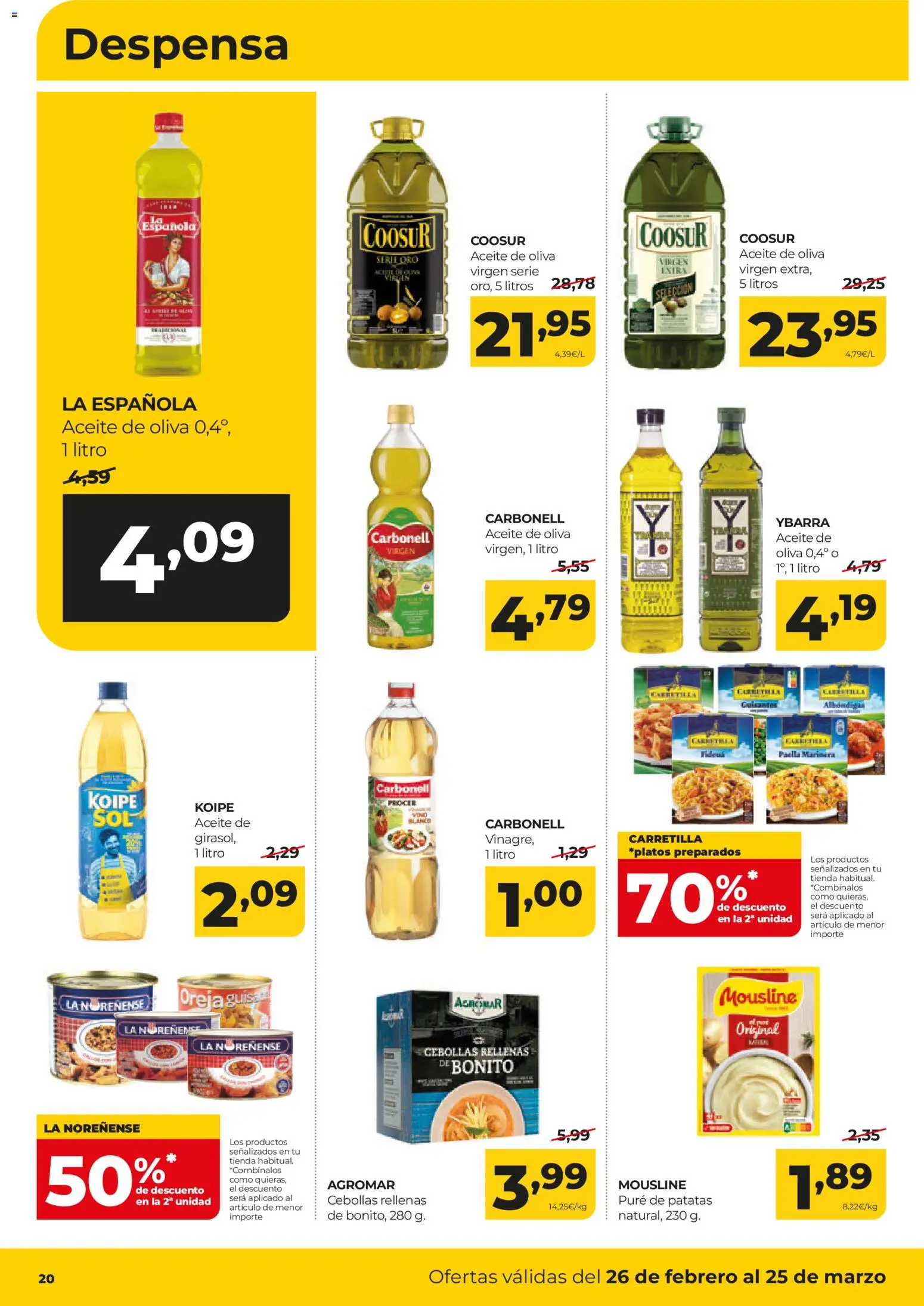 Alimerka folleto Asturias │ válido desde el 26.02.2026 | Página: 20 | Productos: Aceite, Aceite de oliva