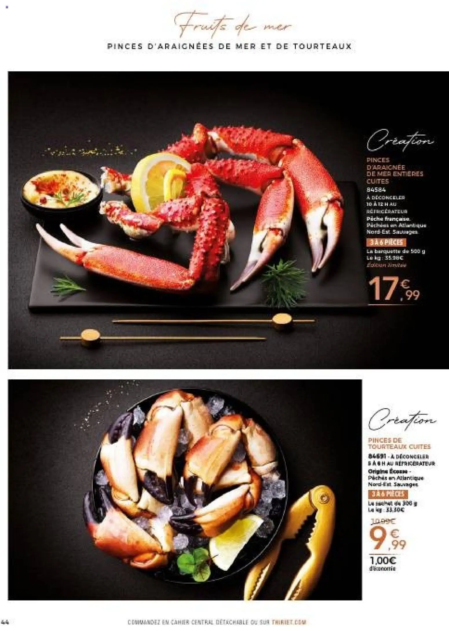 {H1} | Page: 44 | Produits: Fruits de mer, Pinces