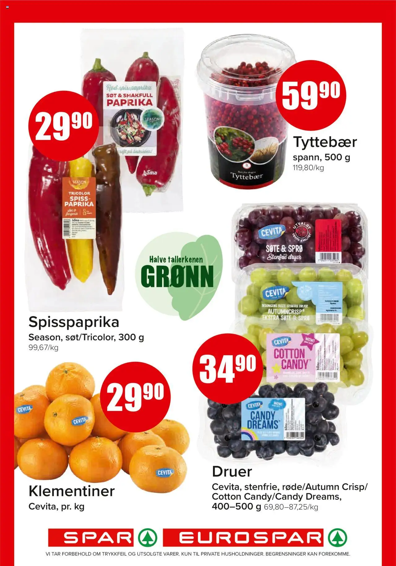  | Side: 3 | Produkter: Druer, Tyttebær, Paprika