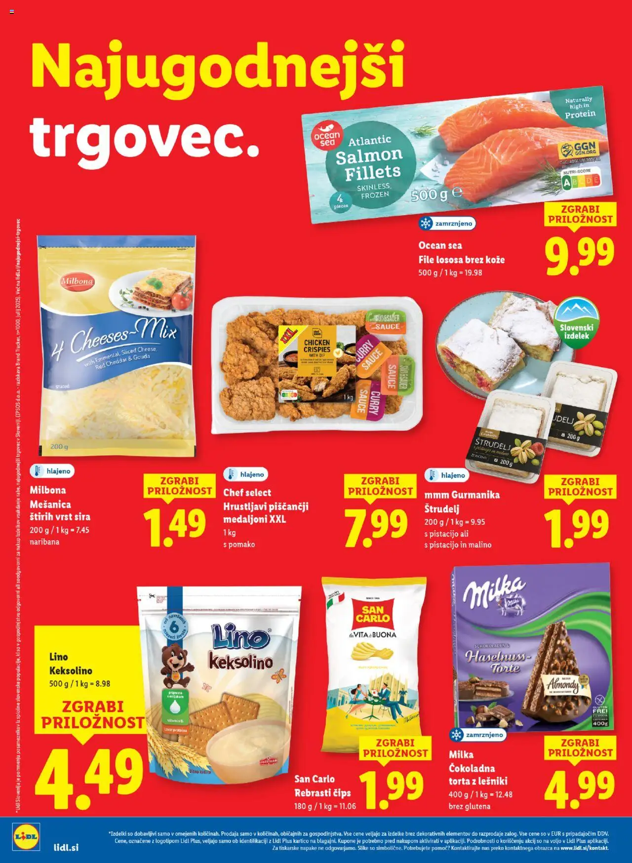 Novi Lidl katalog ponudbe – veljaven od 11.09.2025 | Stran: 8 | Izdelki: Torta, Cheddar, Cips