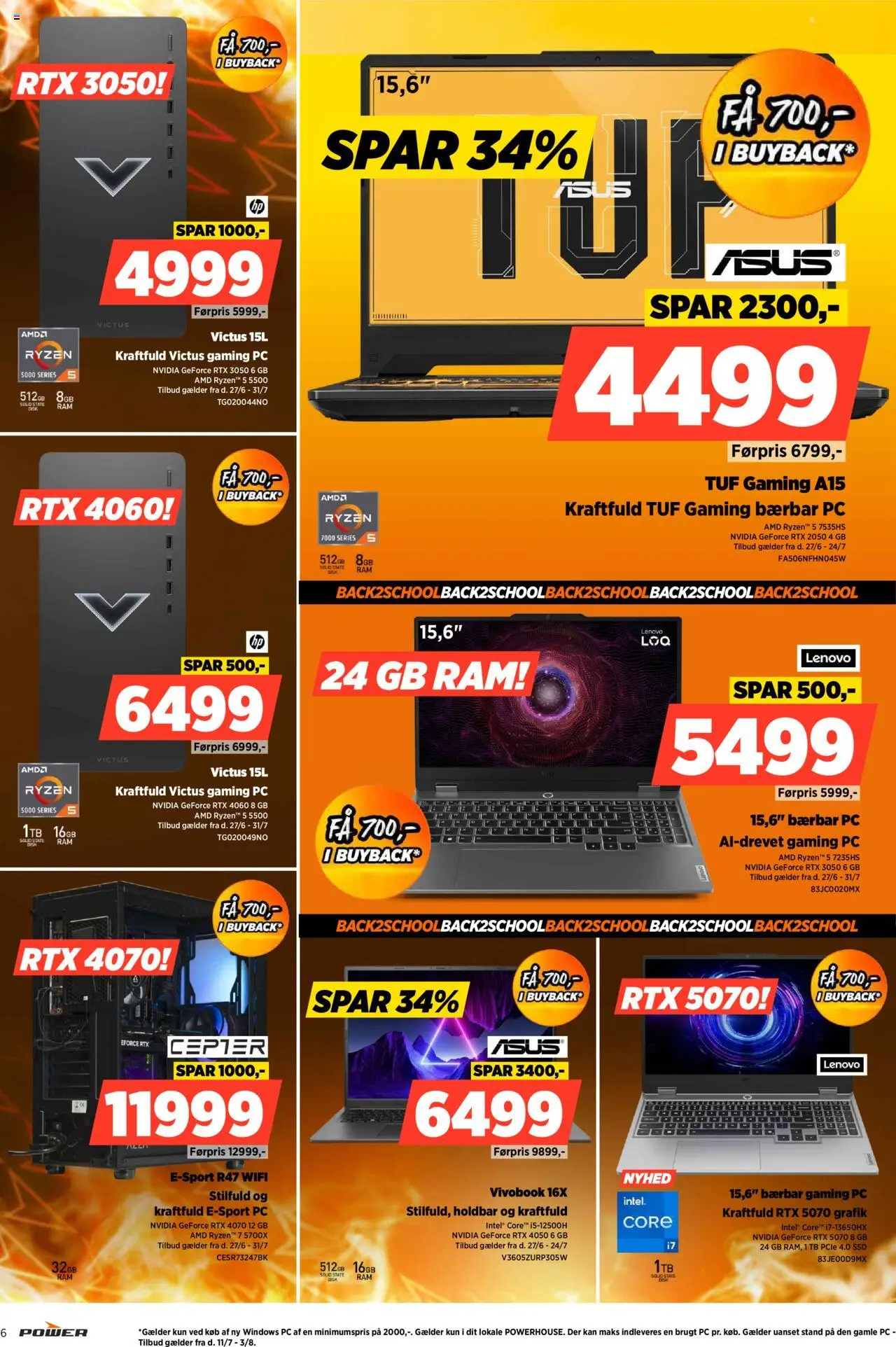 Power Tilbudsavis gyldig fra 11.07.2025 | Side: 6 | Produkter: RAM, PC, Gaming PC, SSD