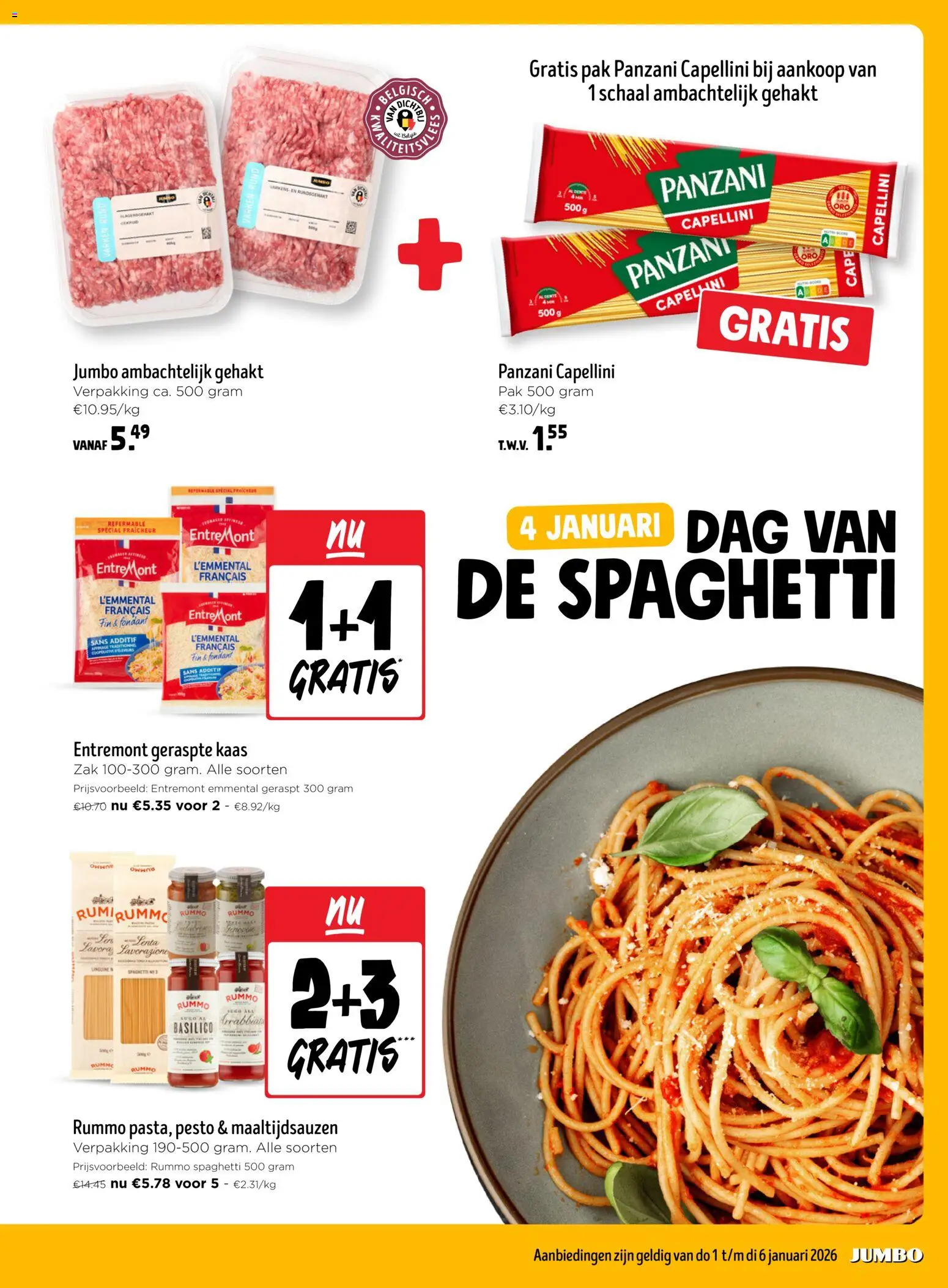 {H1} | Pagina: 5 | Producten: Gehakt, Zak, Kaas, Schaal