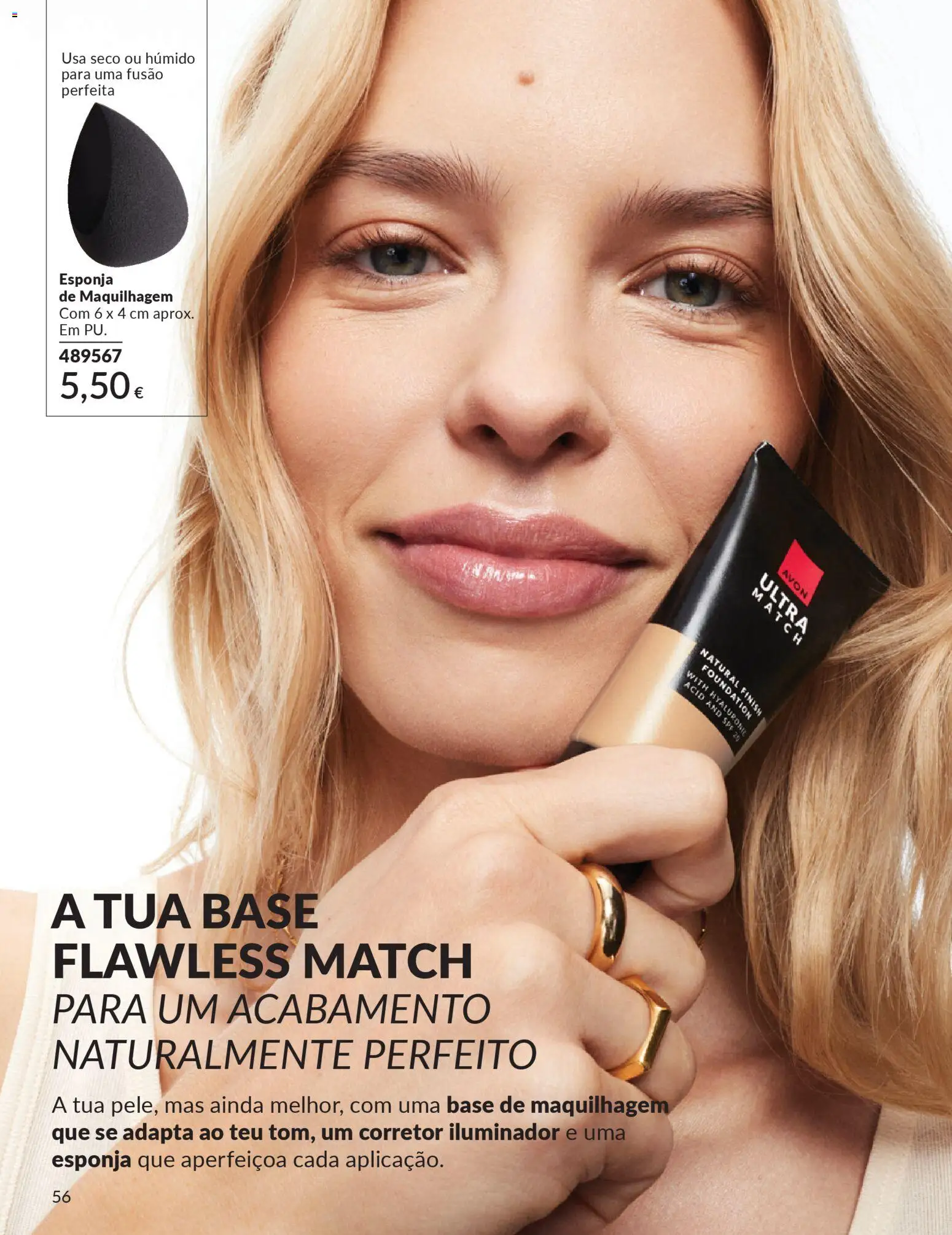Catálogo Avon Campanha 3 │ válido de 01.03.2026 | Página: 56 | Produtos: Iluminador, Esponja, Maquilhagem, Corretor