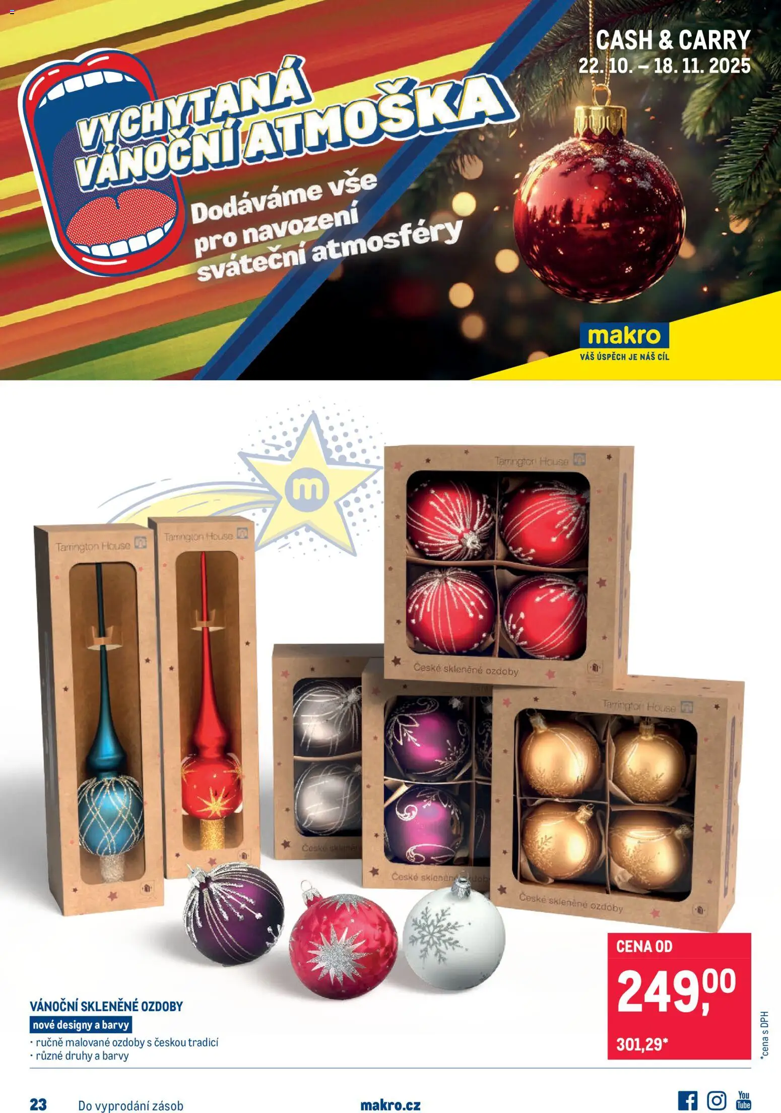 Makro leták - Dekorace od 22.10.2025 | Strana: 1 | Produkty: Barvy