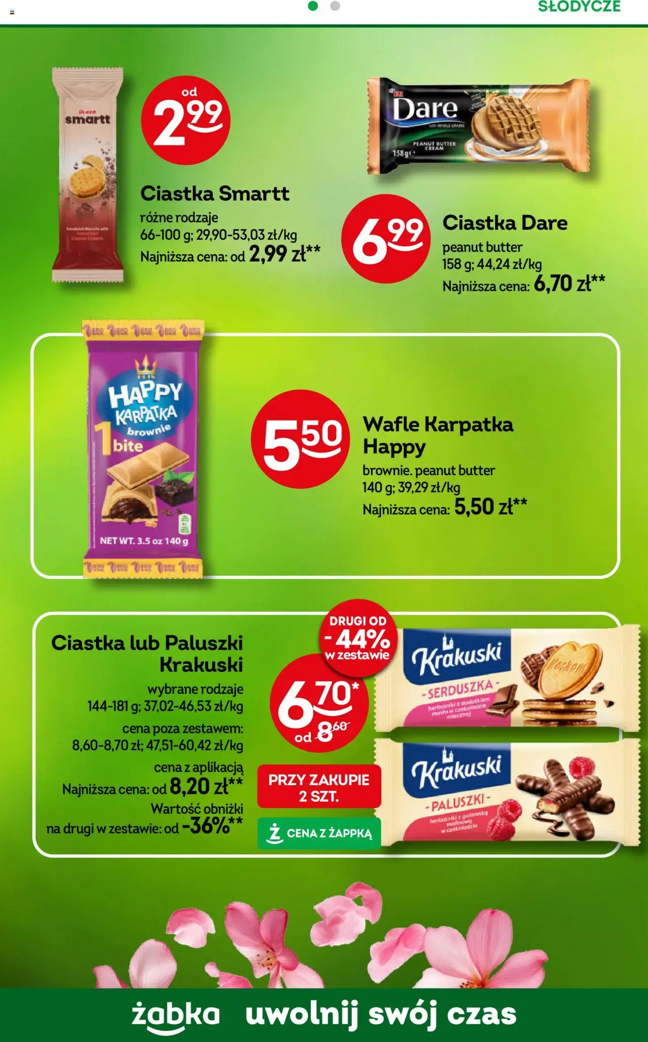 Żabka Gazetka od 18.06.2025 | Strona: 54 | Produkty: Słodycze, Wafle, Herbatniki, Brownie
