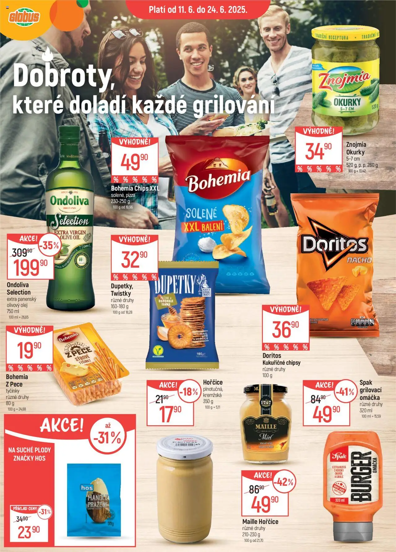 Globus leták - Olomouc od 11.06.2025 | Strana: 15 | Produkty: Okurky, Doritos, Chipsy, Bohemia chips