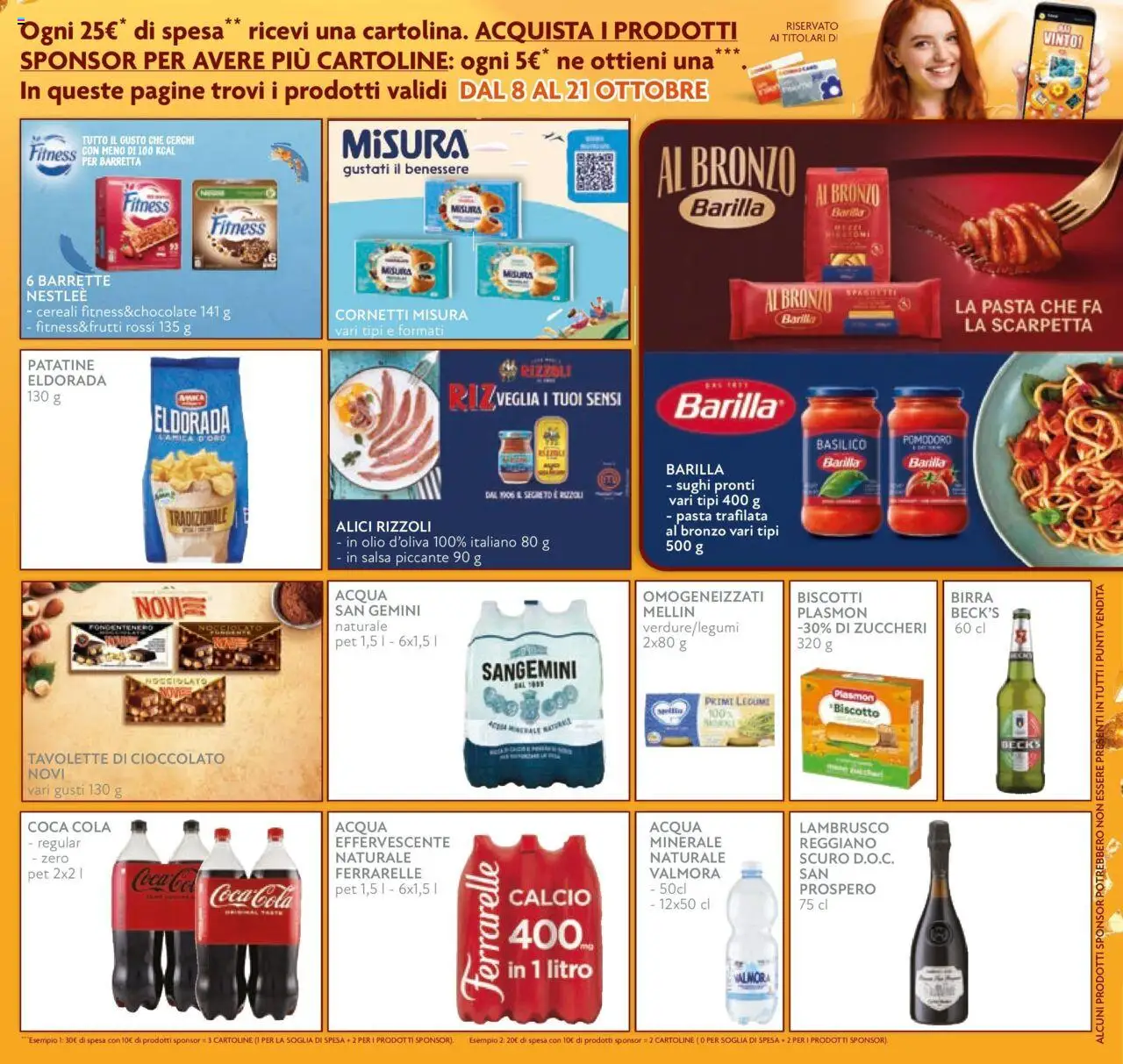 Volantino Conad del 08.10.2025 | Pagina: 9 | Prodotti: Cioccolato, Biscotti, Acqua, Ferrarelle