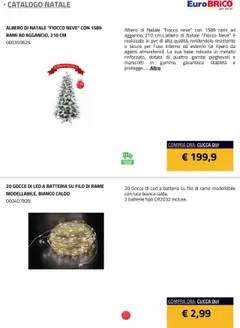 Anteprima del volantino Eurobrico Natale catalogo valido a partire dal 23.07.2025 | Pagina: 11 | Prodotti: Albero di natale, Batteria, Batterie