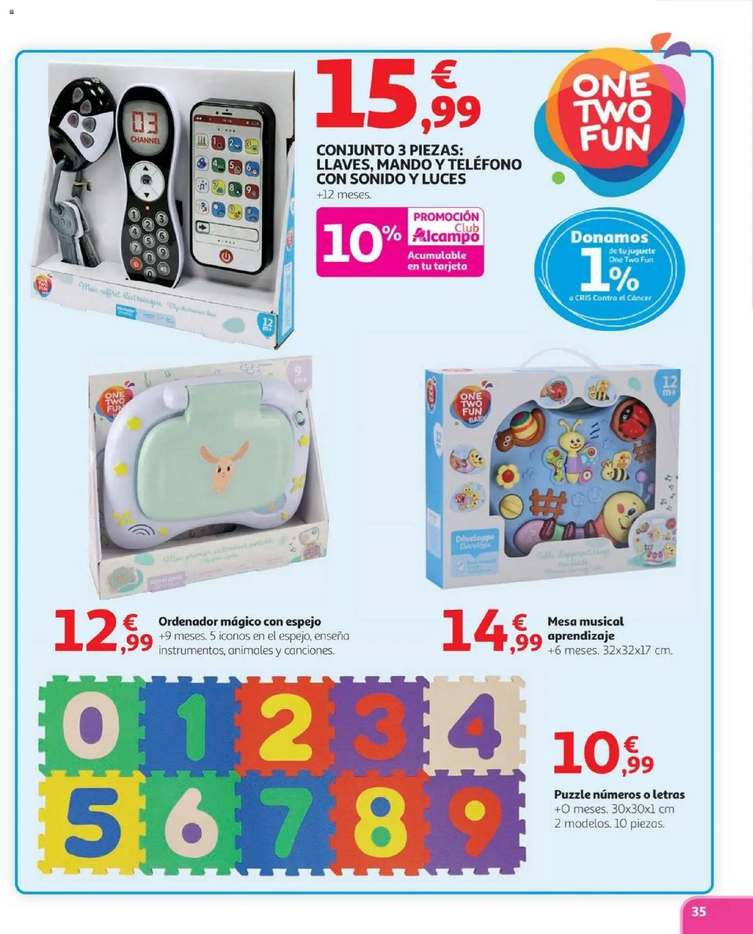 Alcampo - Juguetes │ válido desde el 03.11.2025 | Página: 35 | Productos: Teléfono, Ordenador, Mesa, Espejo