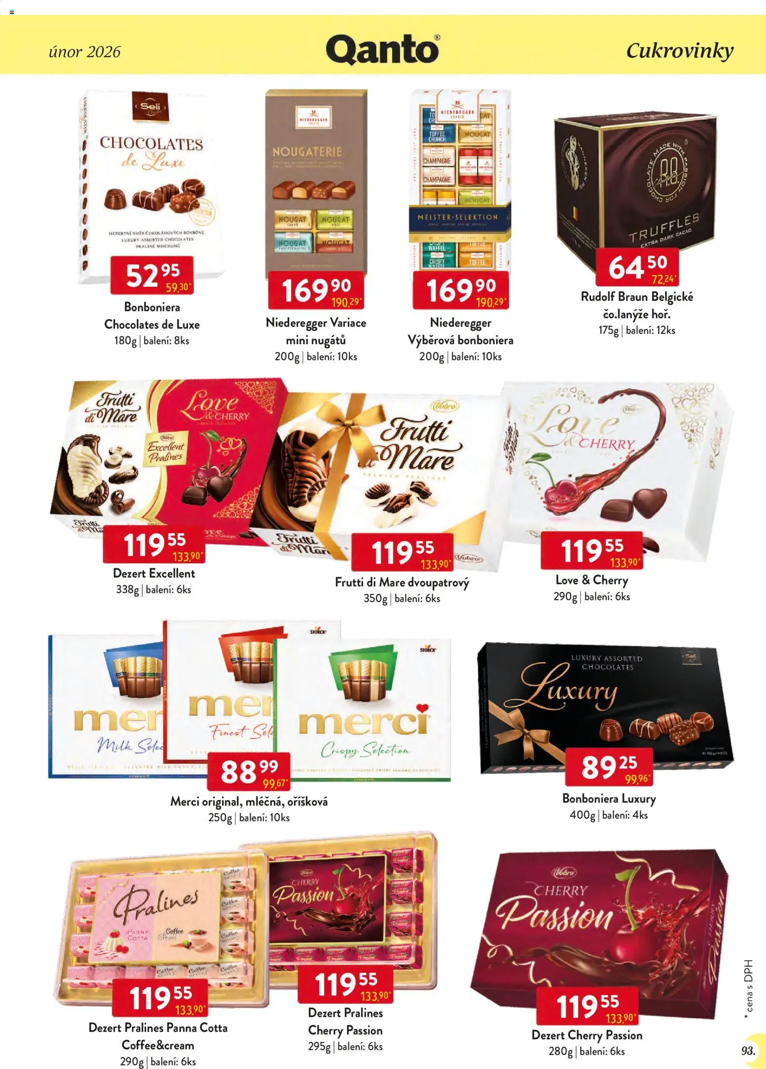 Astur & Qanto leták - Velkoobchod 02/2026 od 01.02.2026 | Strana: 93 | Produkty: Finest, Bonboniéra, Panna cotta, Truffles