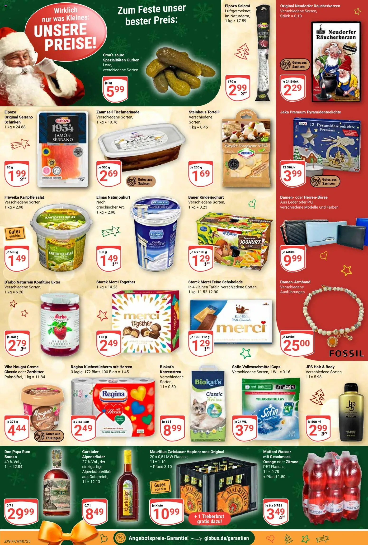 Globus prospekt Zwickau	 – gültig ab 24.11.2025 | Seite: 4 | Produkte: Joghurt, Zitrone, Serrano schinken, Schinken