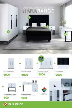 New Fair Price catalogue – valid from 01.09.2025 | Page: 12 | Products: Pedestal, Headboard, Wardrobe