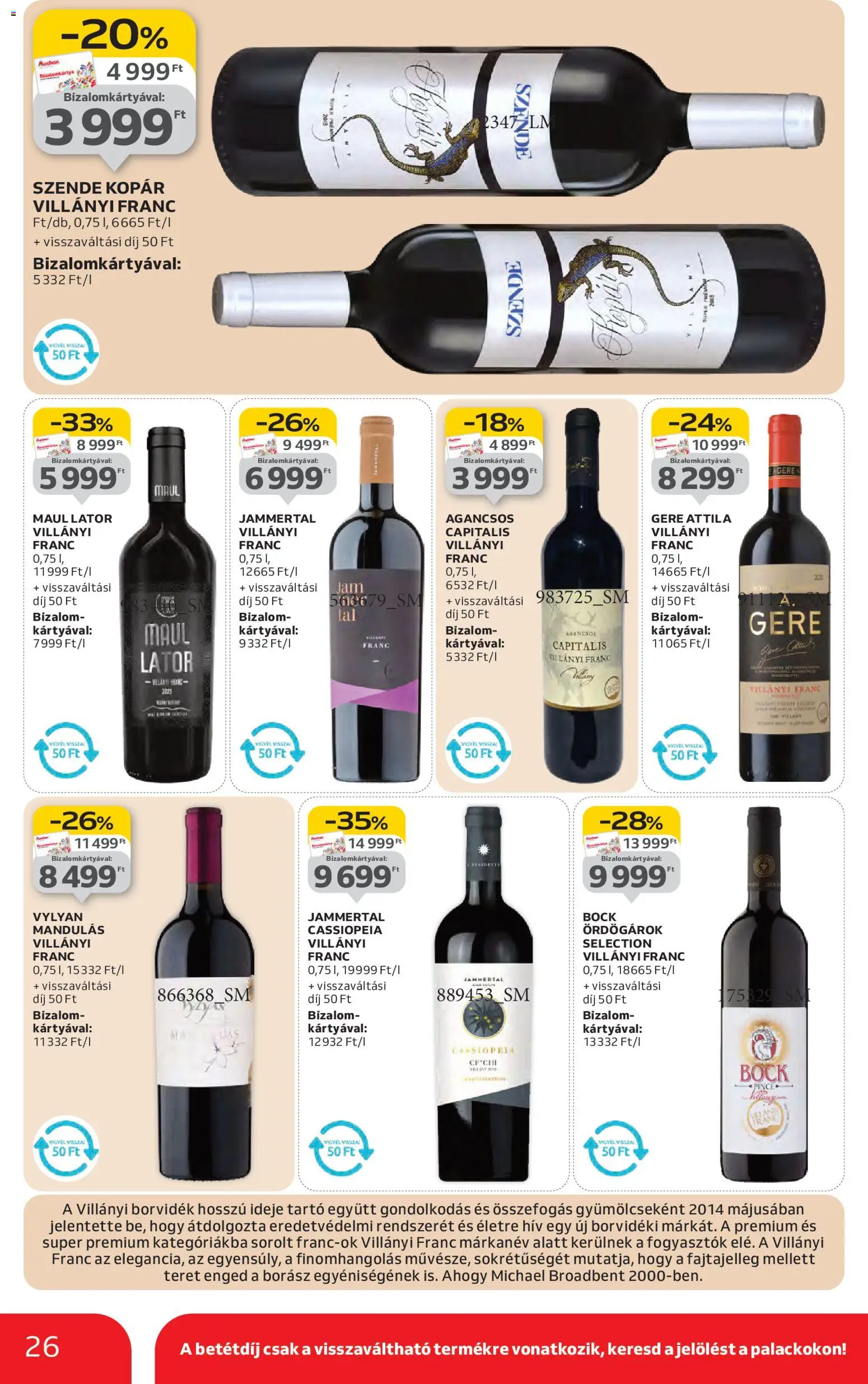 Auchan akciós ujság - amely érvényes a következő dátumtól: 22.01.2026 | Oldal: 26