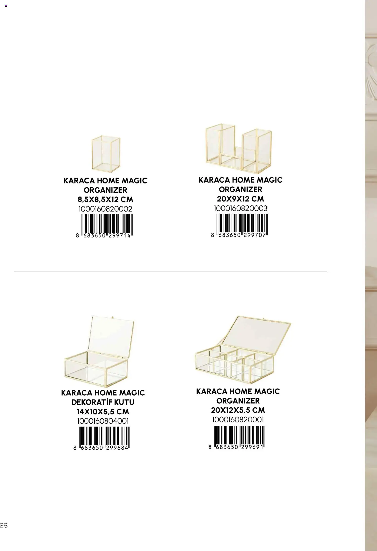 Karaca Home Katalog Dekoratif - İlkbahar / Yaz 2026 - 01.03.2026 tarihinden itibaren geçerlidir | Sayfa: 28 | Ürünler: Kutu