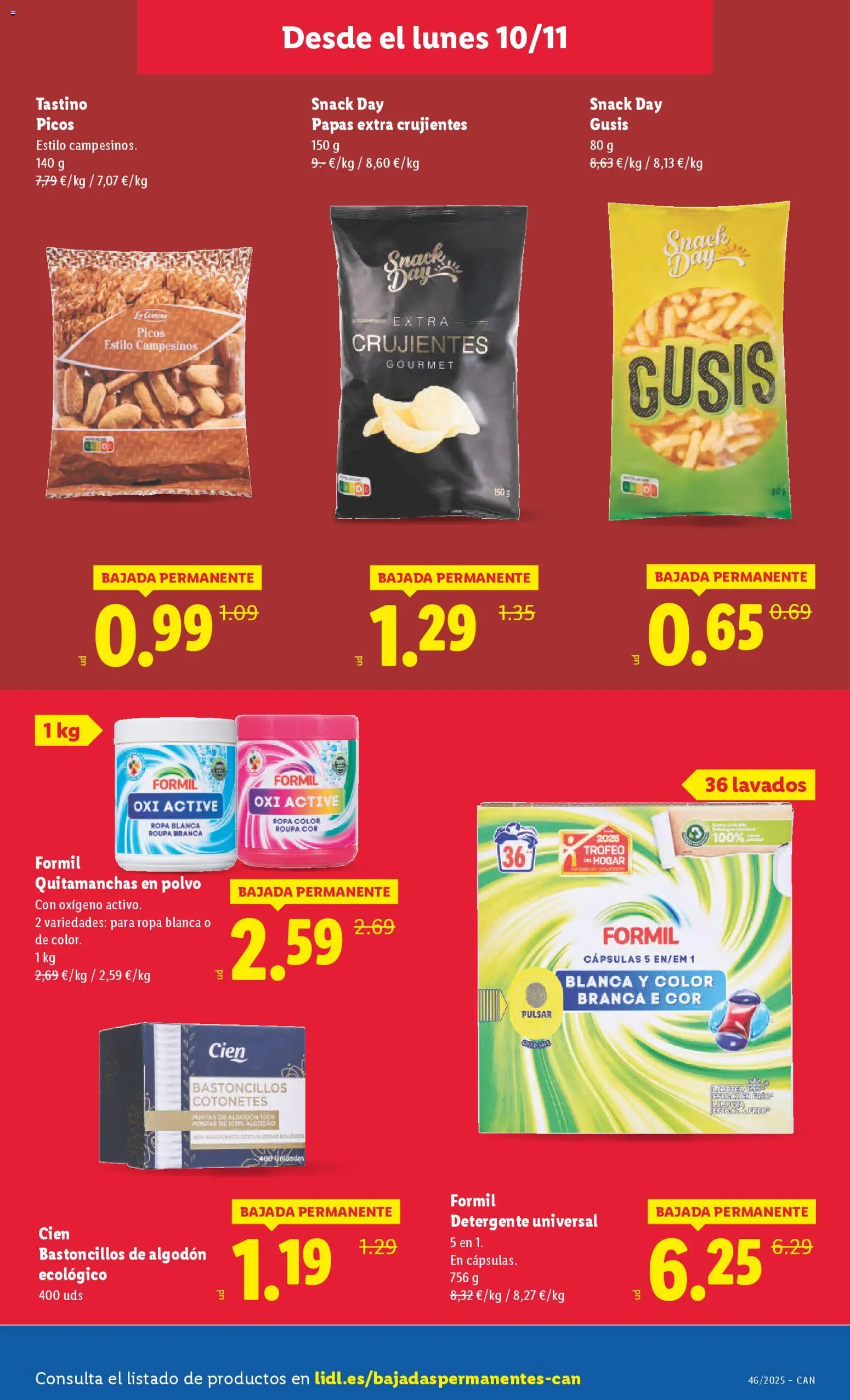 Lidl - Canarias  │ válido desde el 10.11.2025 | Página: 3 | Productos: Polvo, Quitamanchas, Detergente, Ropa
