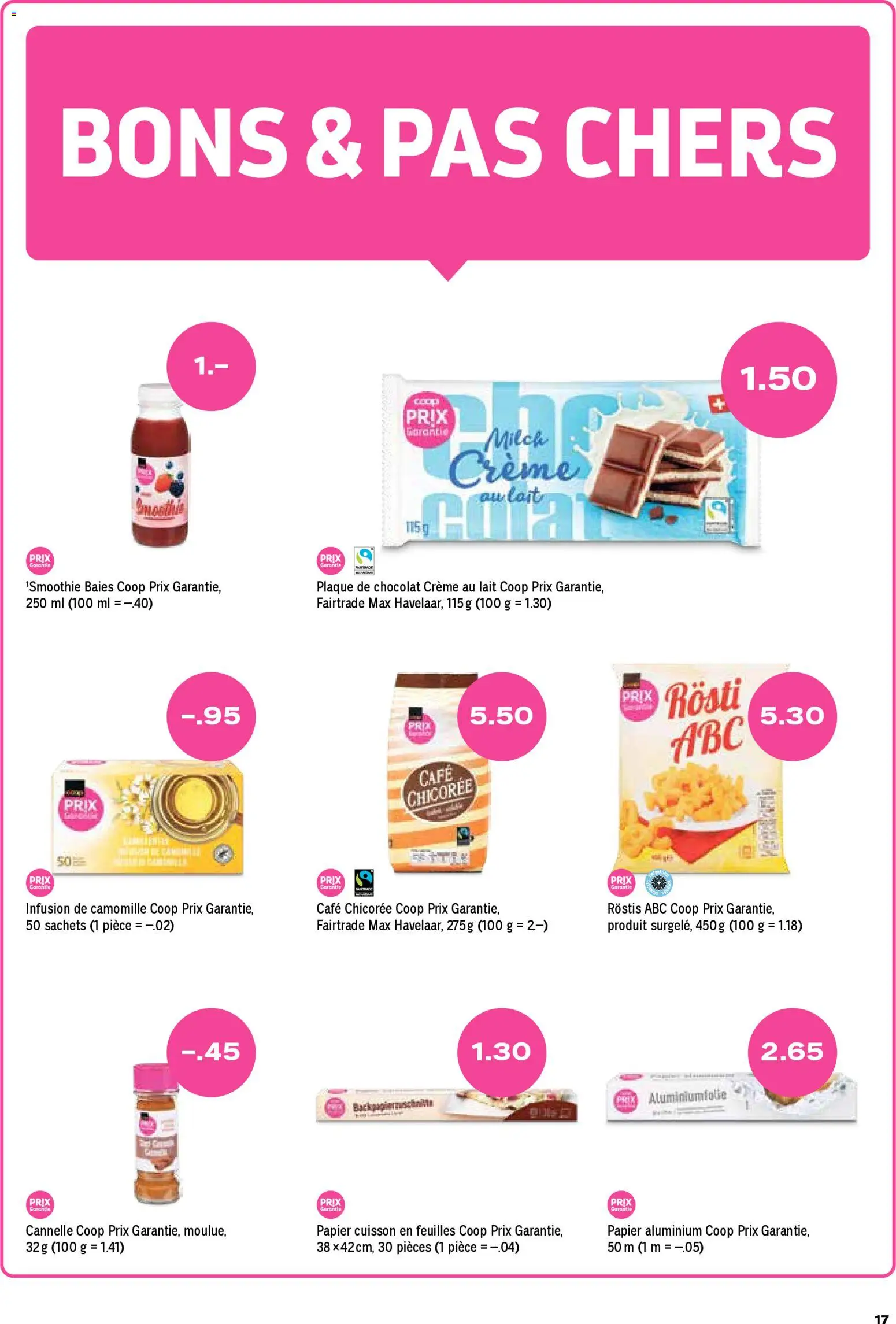 Coop - Les actions de la semaine – gültig ab 27.11.2025 | Seite: 17 | Produkte: Milch, Creme