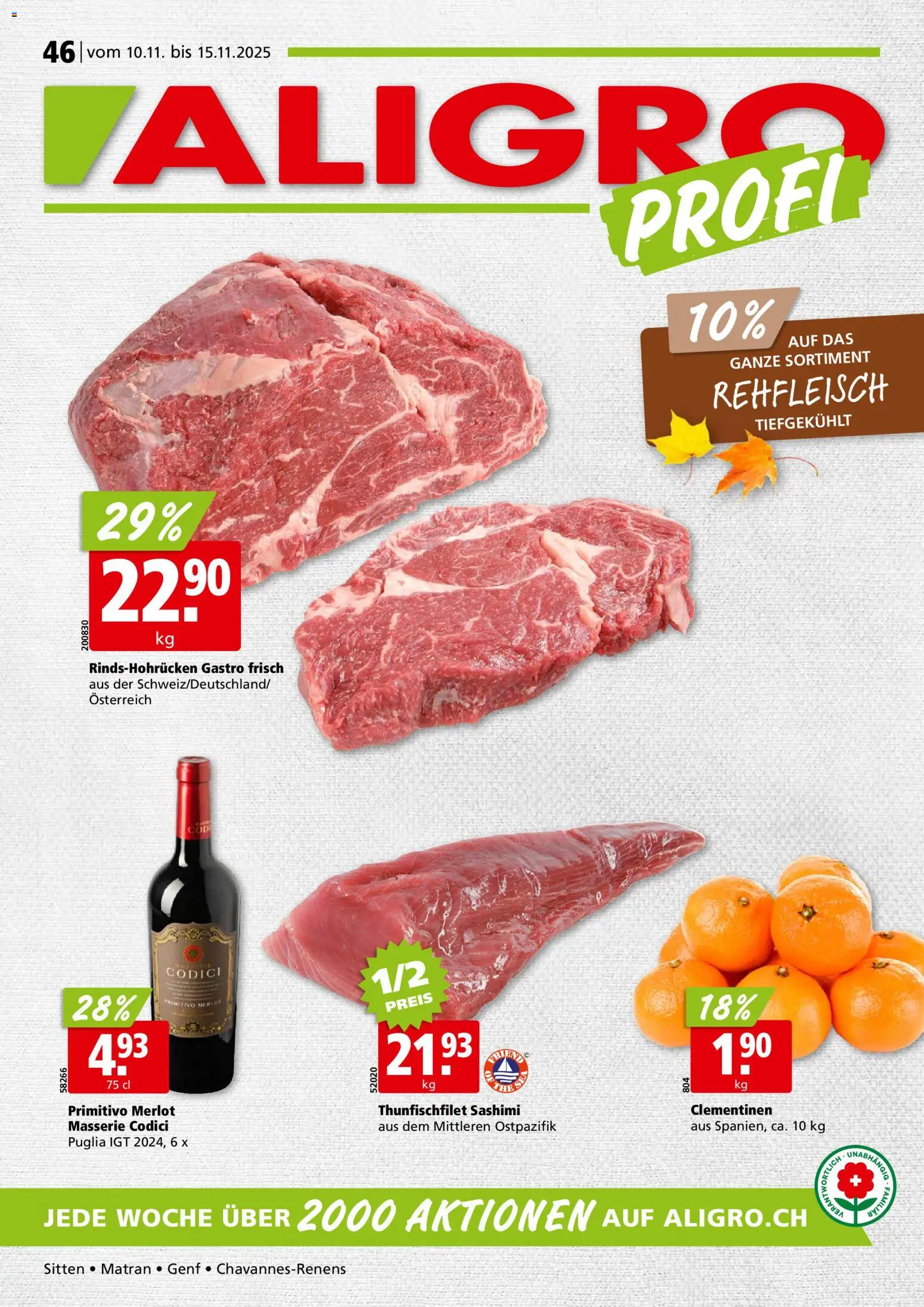 Aligro Aktionen – gültig ab 10.11.2025 | Seite: 1 | Produkte: Merlot